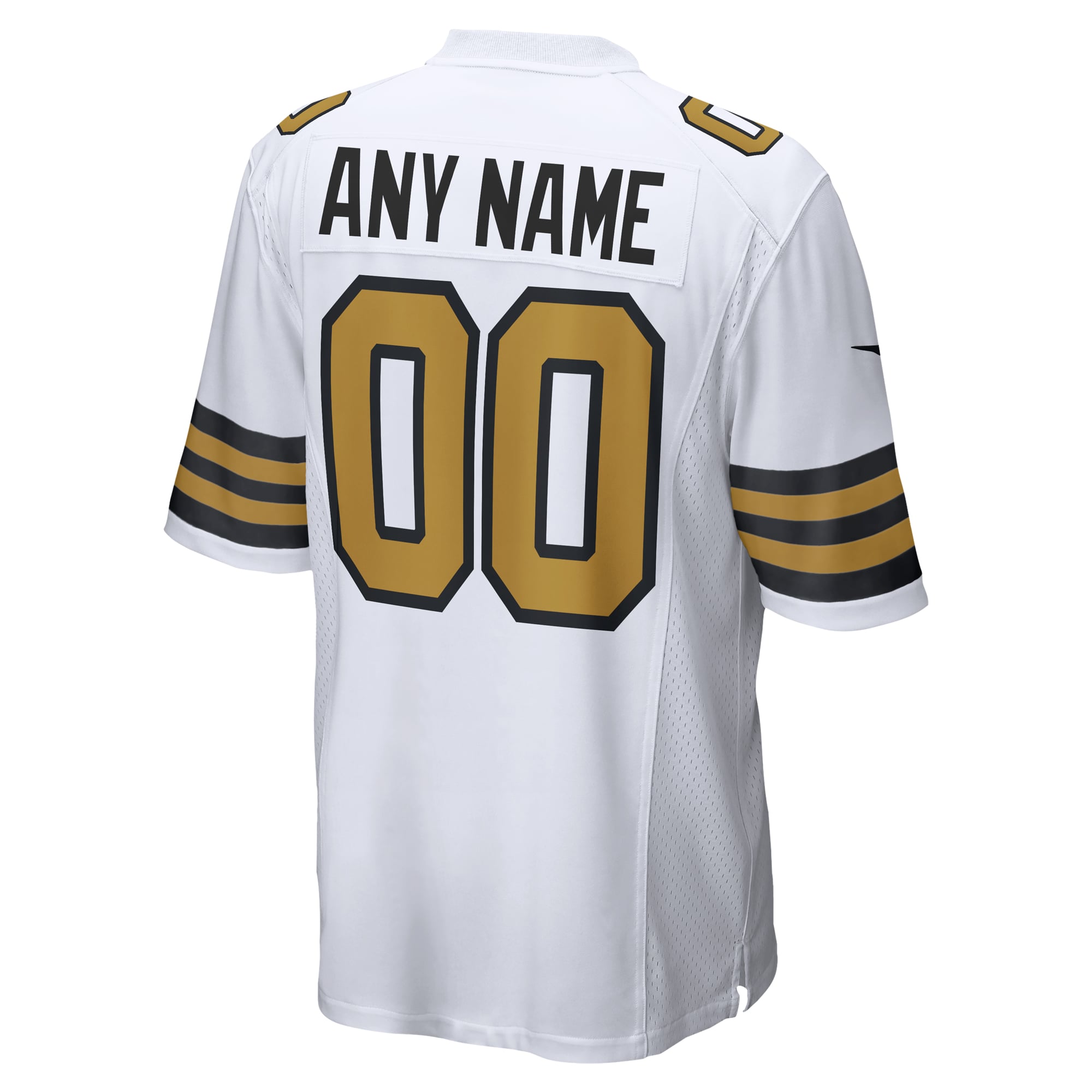 New Orleans Saints Gameday Golds Alternate Custom Game Jersey - White - Image 4