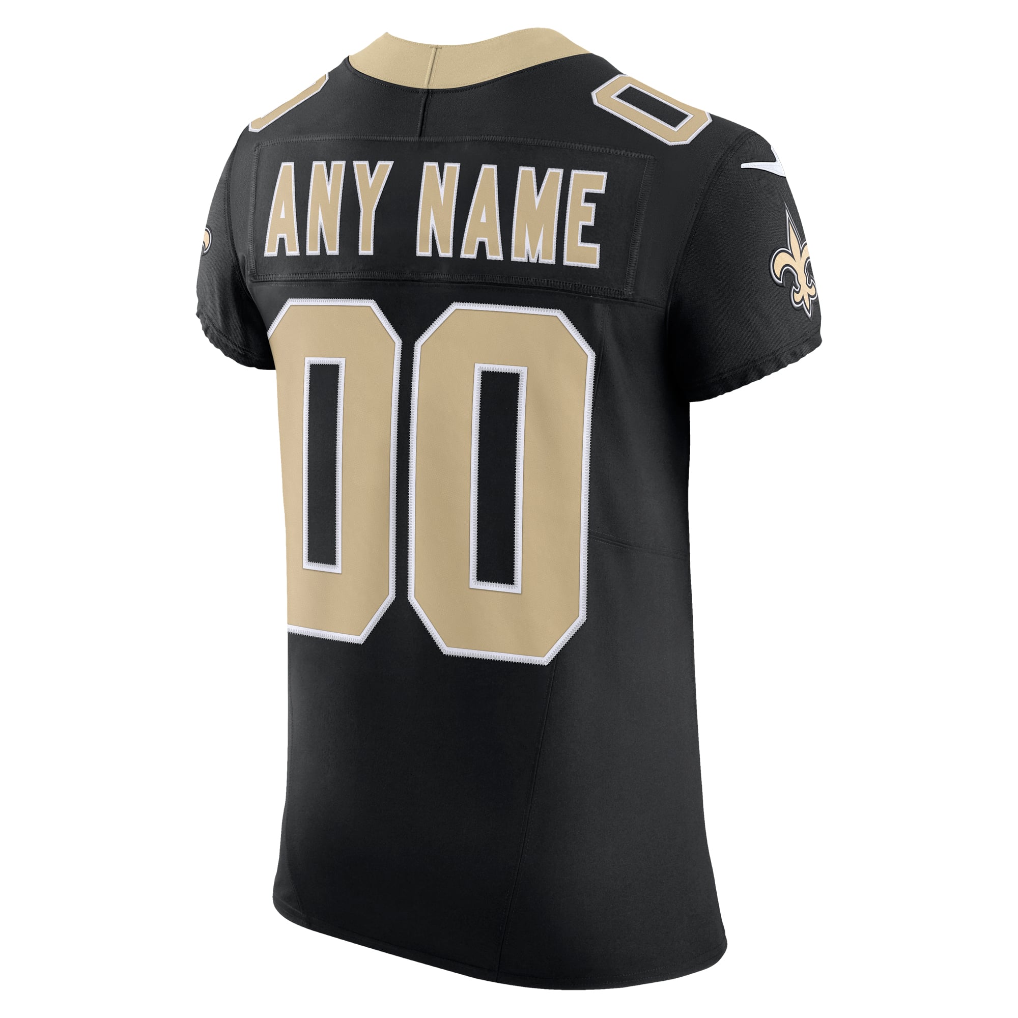 New Orleans Saints Vapor F.U.S.E. Elite Custom Jersey - Black - Image 4