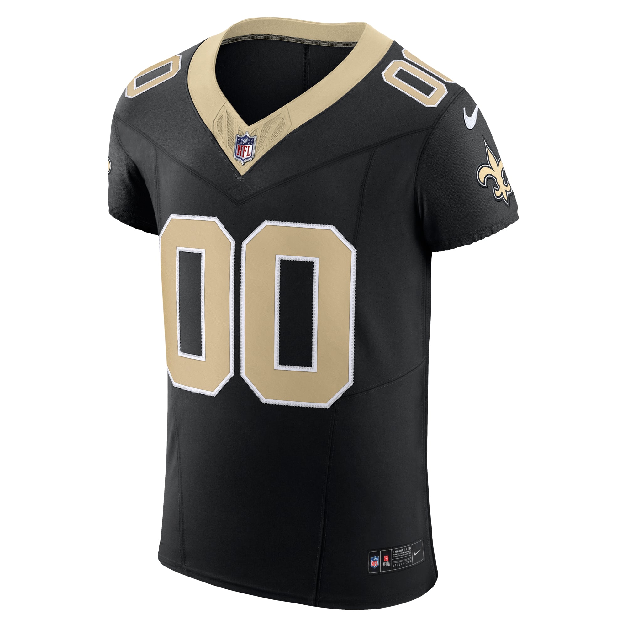New Orleans Saints Vapor F.U.S.E. Elite Custom Jersey - Black - Image 3