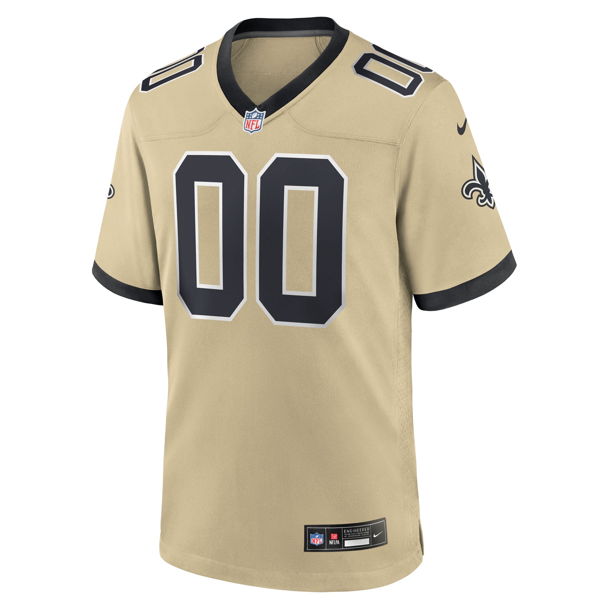 New Orleans Saints Youth Gameday Golds Alternate Custom Game Jersey - Gold - Image 3