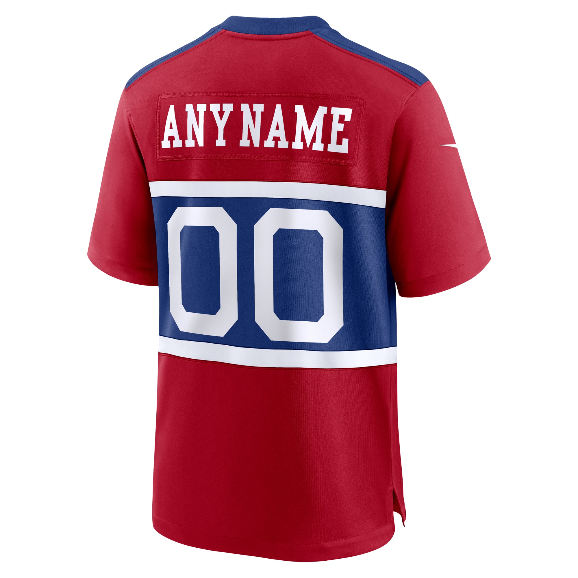 New York Giants Alternate Game Custom Jersey - Century Red - Red - Image 4