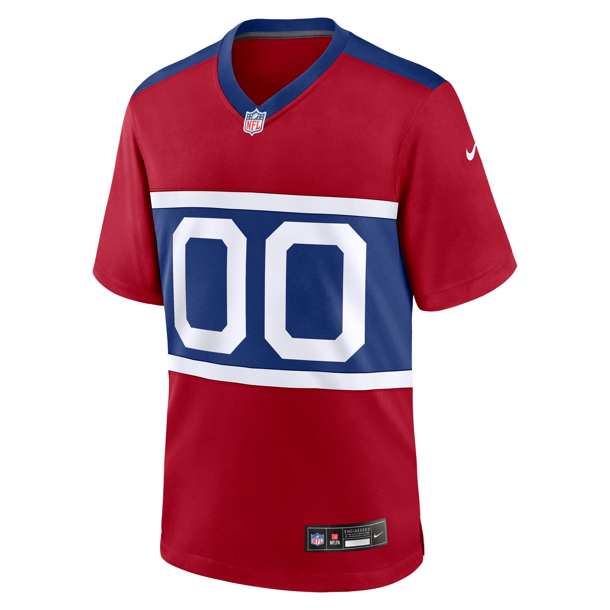 New York Giants Alternate Game Custom Jersey - Century Red - Red - Image 3
