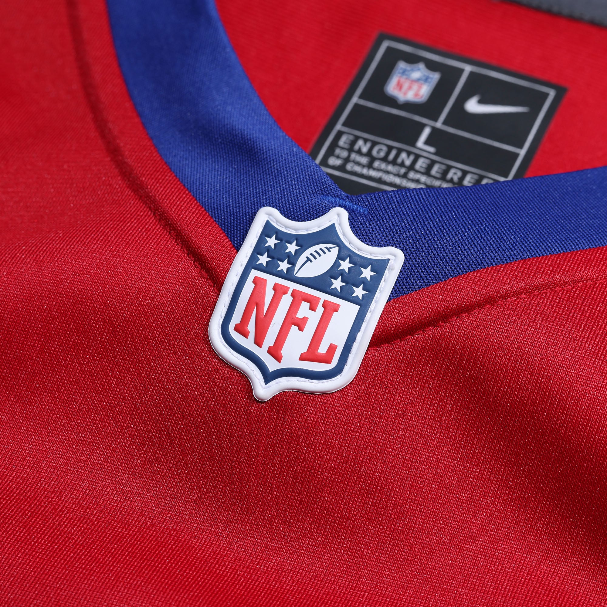 New York Giants Alternate Game Custom Jersey - Century Red - Red - Image 5