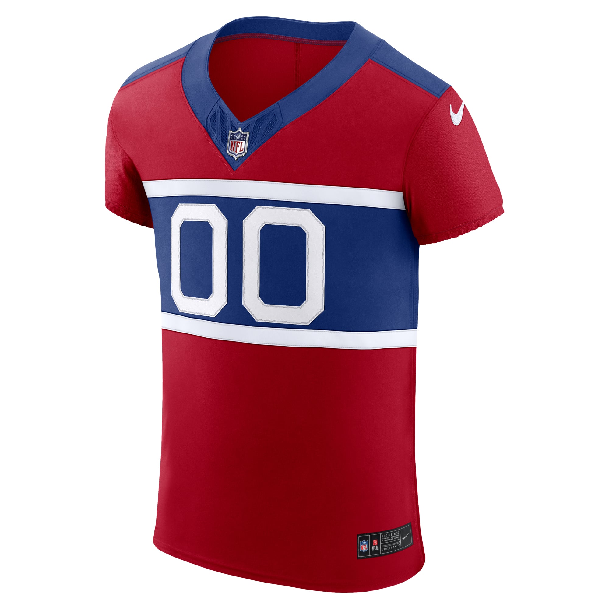 New York Giants Alternate Vapor F.U.S.E. Elite Custom Jersey - Red - Image 3