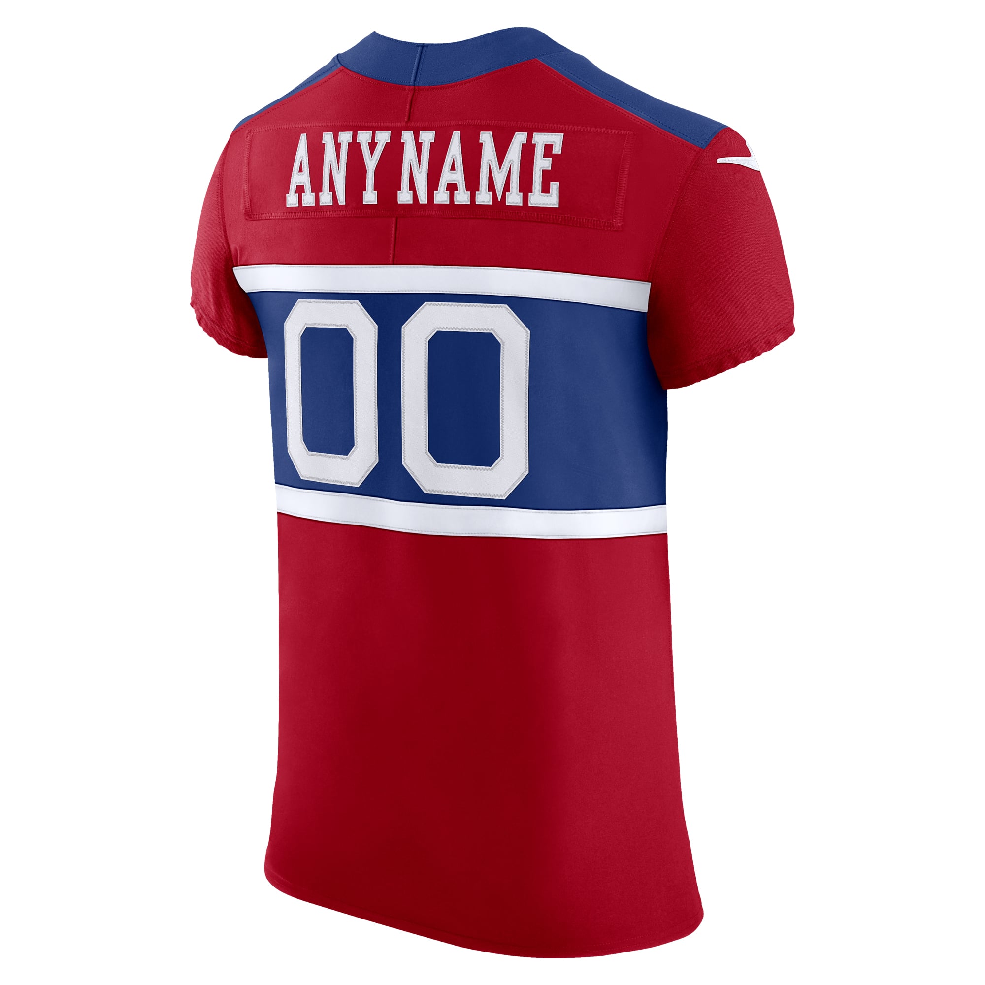 New York Giants Alternate Vapor F.U.S.E. Elite Custom Jersey - Red - Image 4