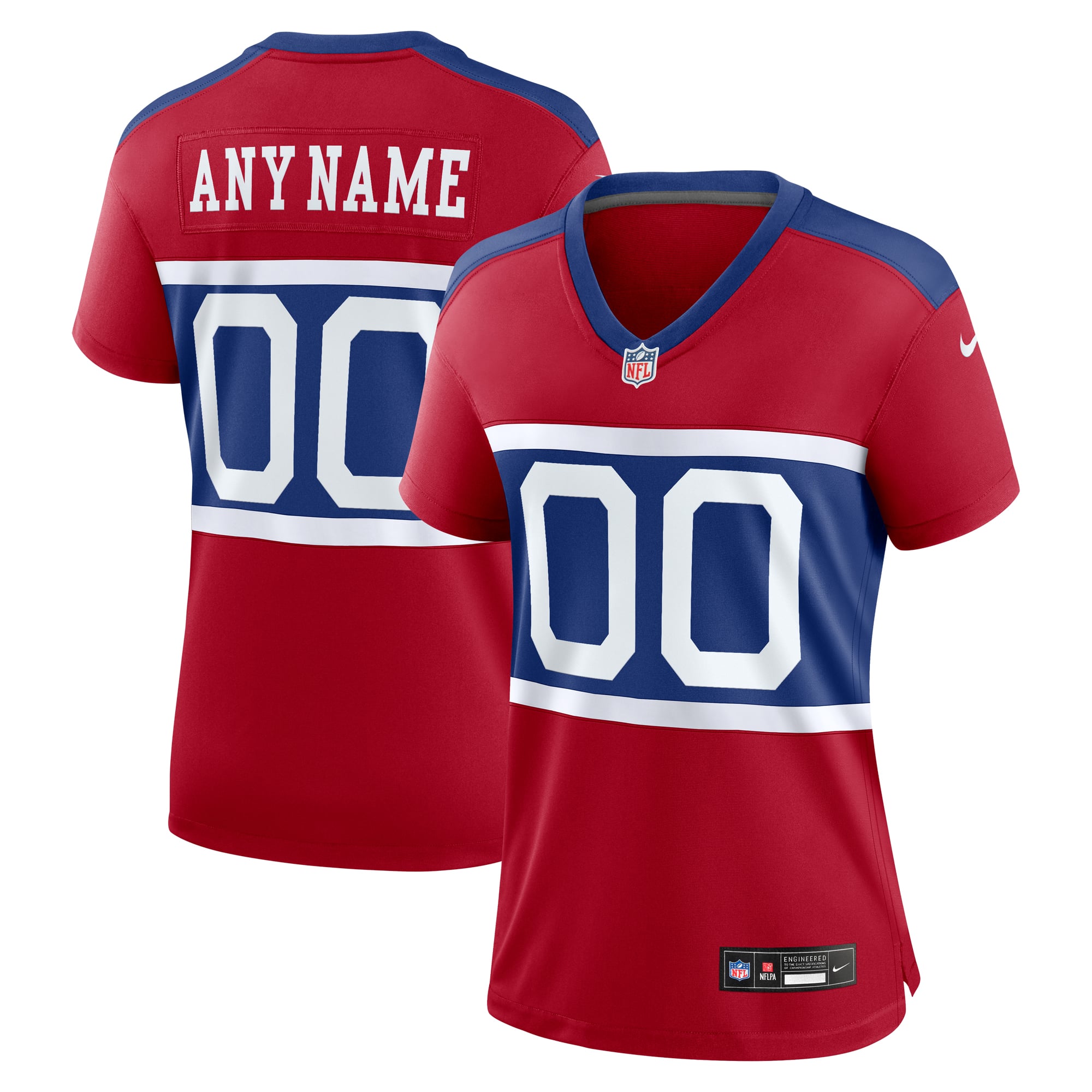 New York Giants Women's Custom Jersey - Red