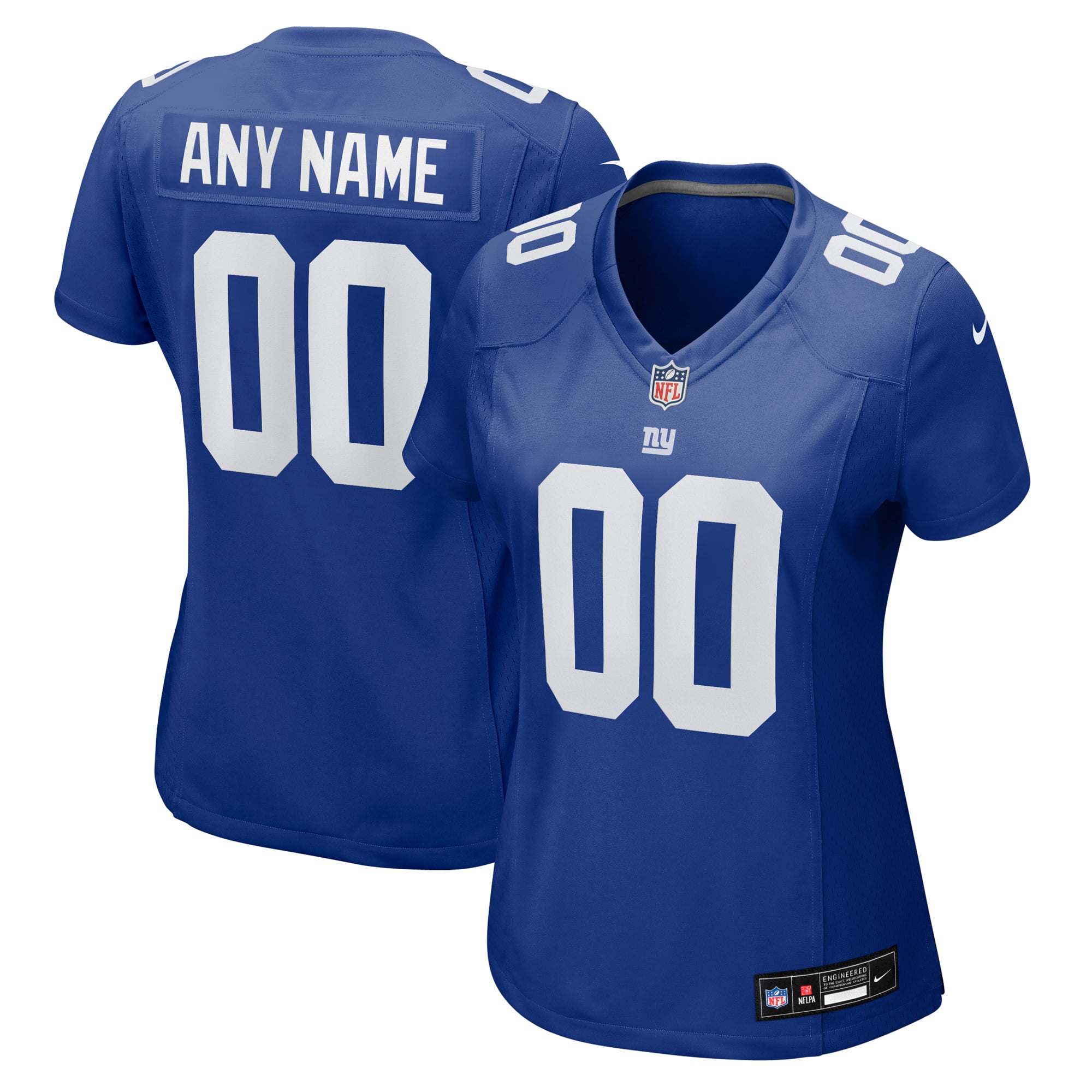 New York Giants Women's Custom Jersey - Royal