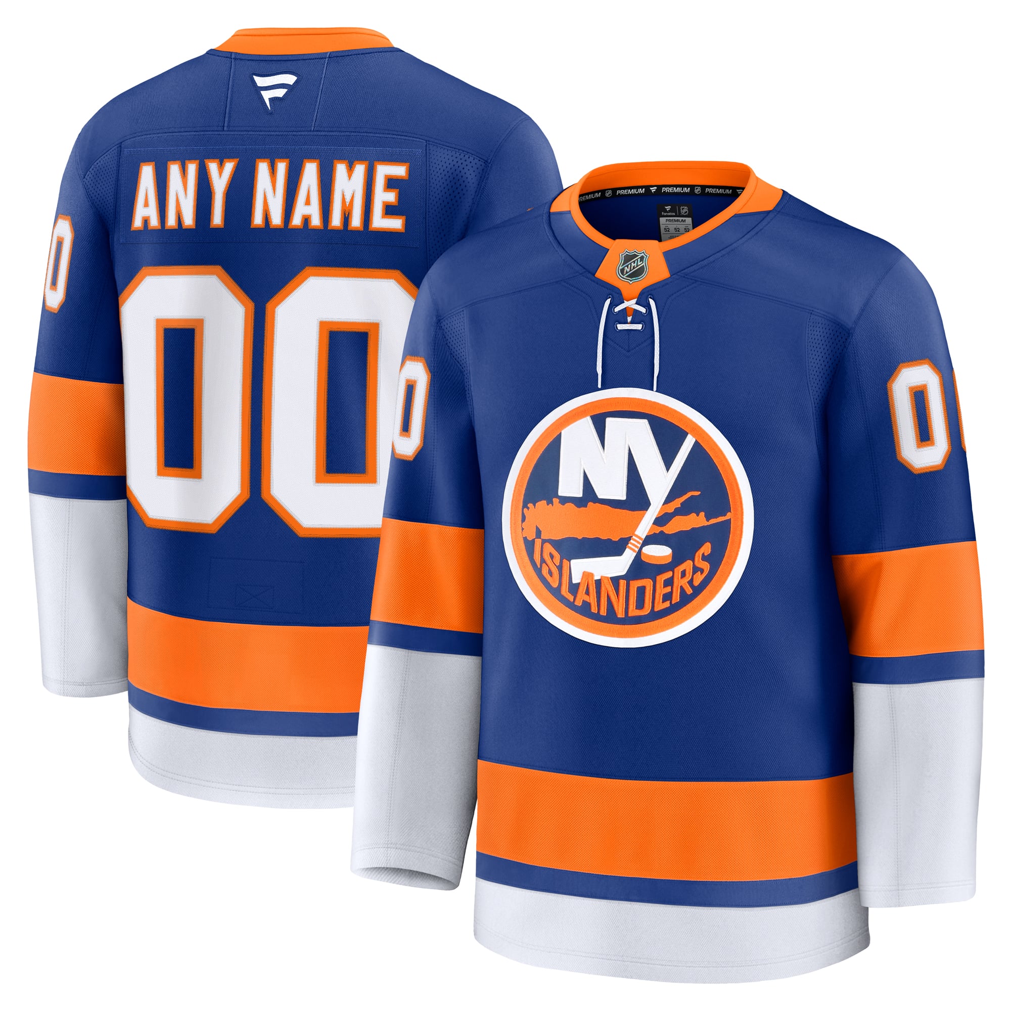 New York Islanders Away Premium Custom Jersey - Royal - Image 2