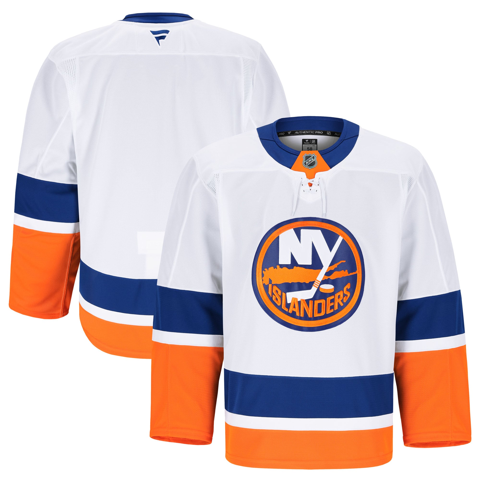 New York Islanders Away Pro Jersey - White - Image 2