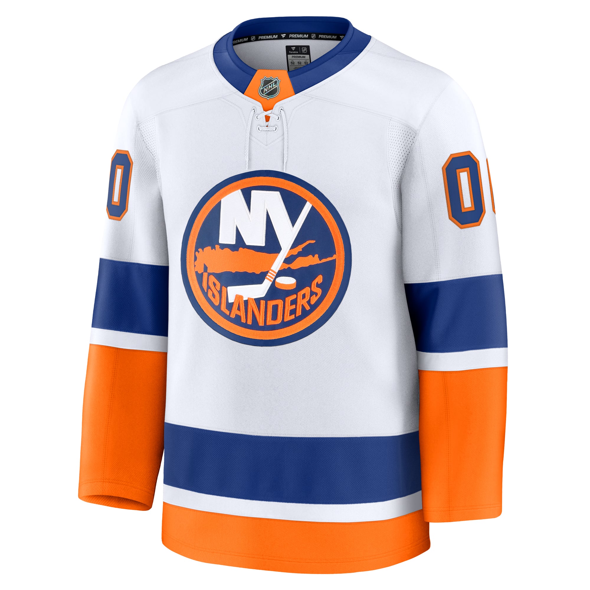 New York Islanders Home Premium Custom Jersey - White - Image 3