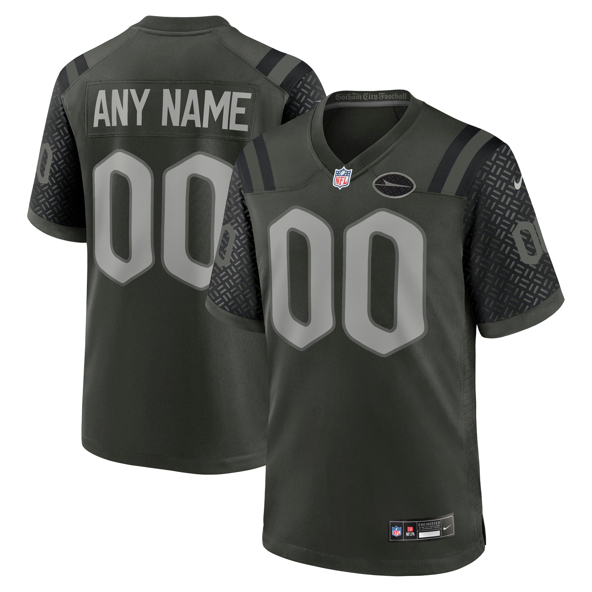 New York Jets 2025 Rivalries Collection Custom Game Jersey - Gotham Green - Image 2