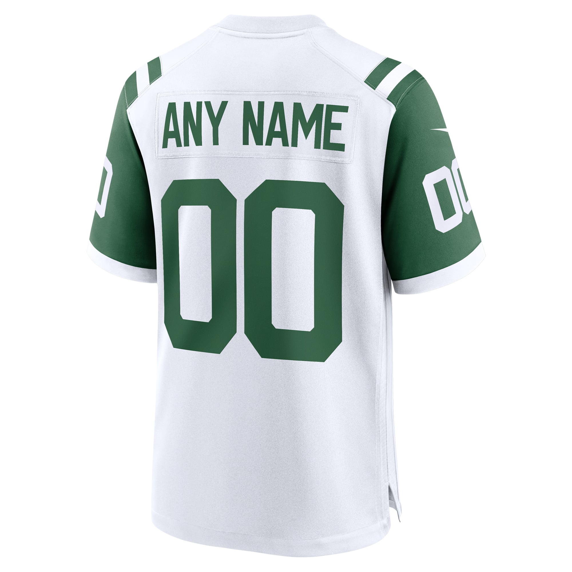 New York Jets Classic Alternate Custom Jersey - White - Image 4