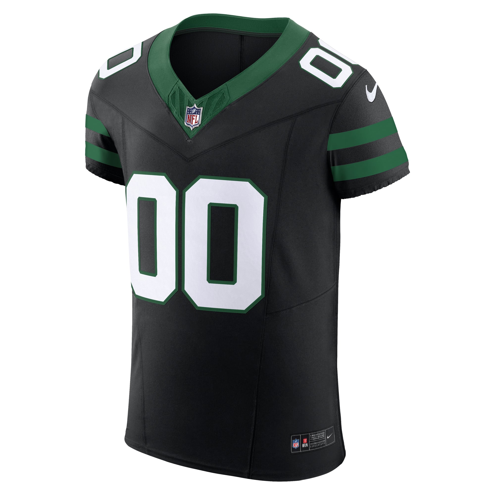 New York Jets Vapor F.U.S.E. Elite Custom Jersey - Legacy Green - Black - Image 3