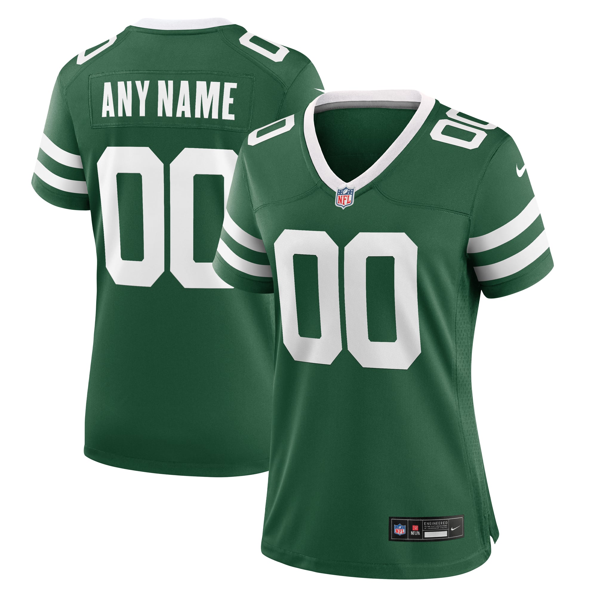New York Jets Women's Custom Game Jersey - Legacy Green - Image 2