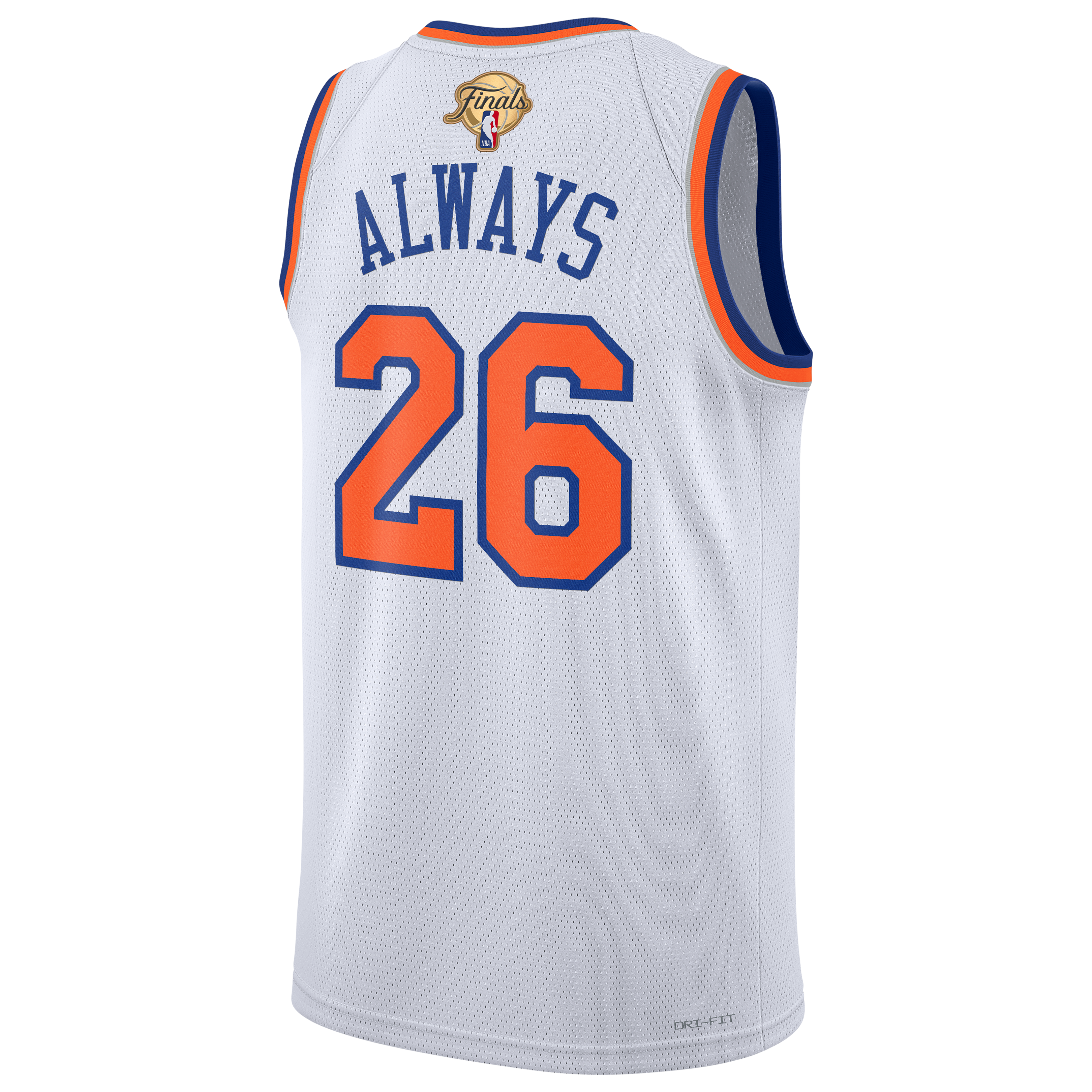 New York Knicks Unisex 2026 Finals Champions Always 26 Swingman Jersey - White - Association Edition - Image 4