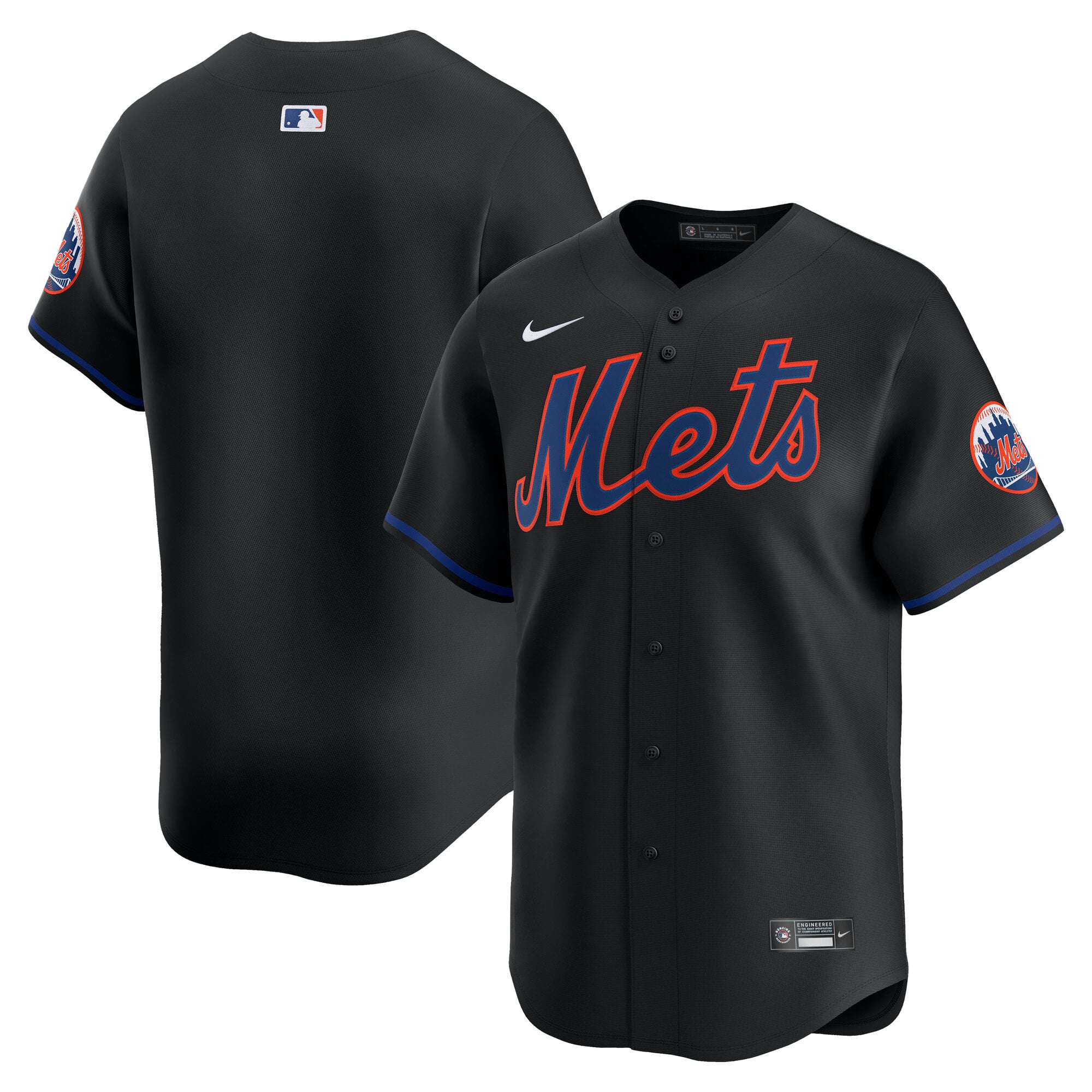 New York Mets Alternate Limited Jersey - Black - Image 2