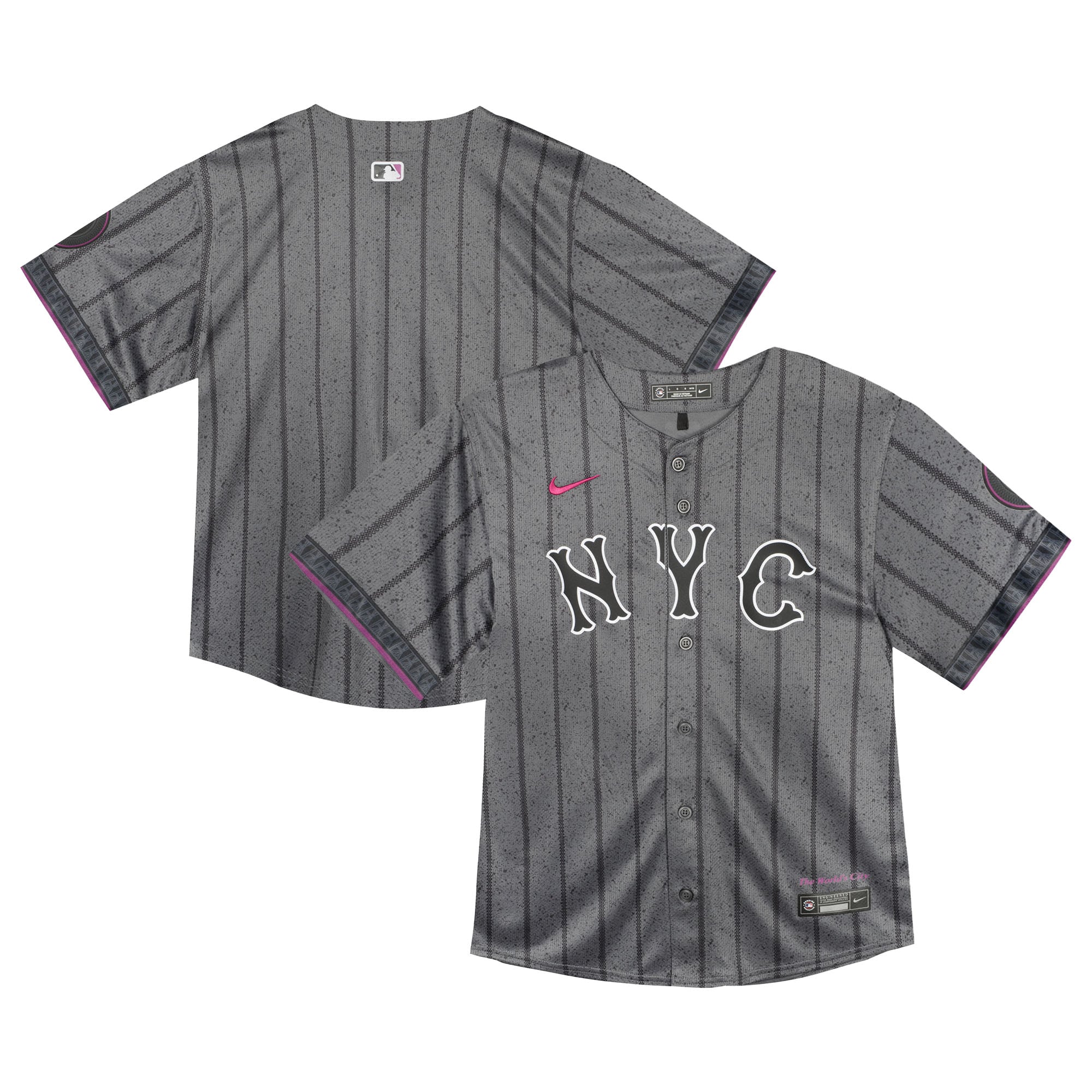 New York Mets Infant 2024 City Connect Limited Jersey - Gray