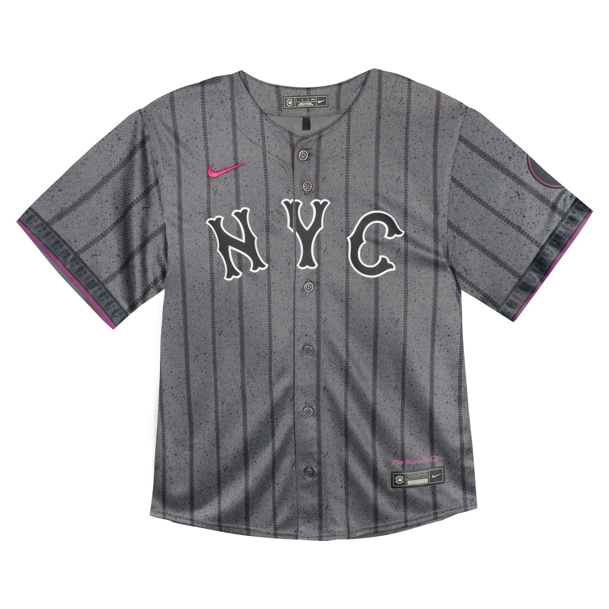 New York Mets Infant 2024 City Connect Limited Jersey - Gray - Image 3