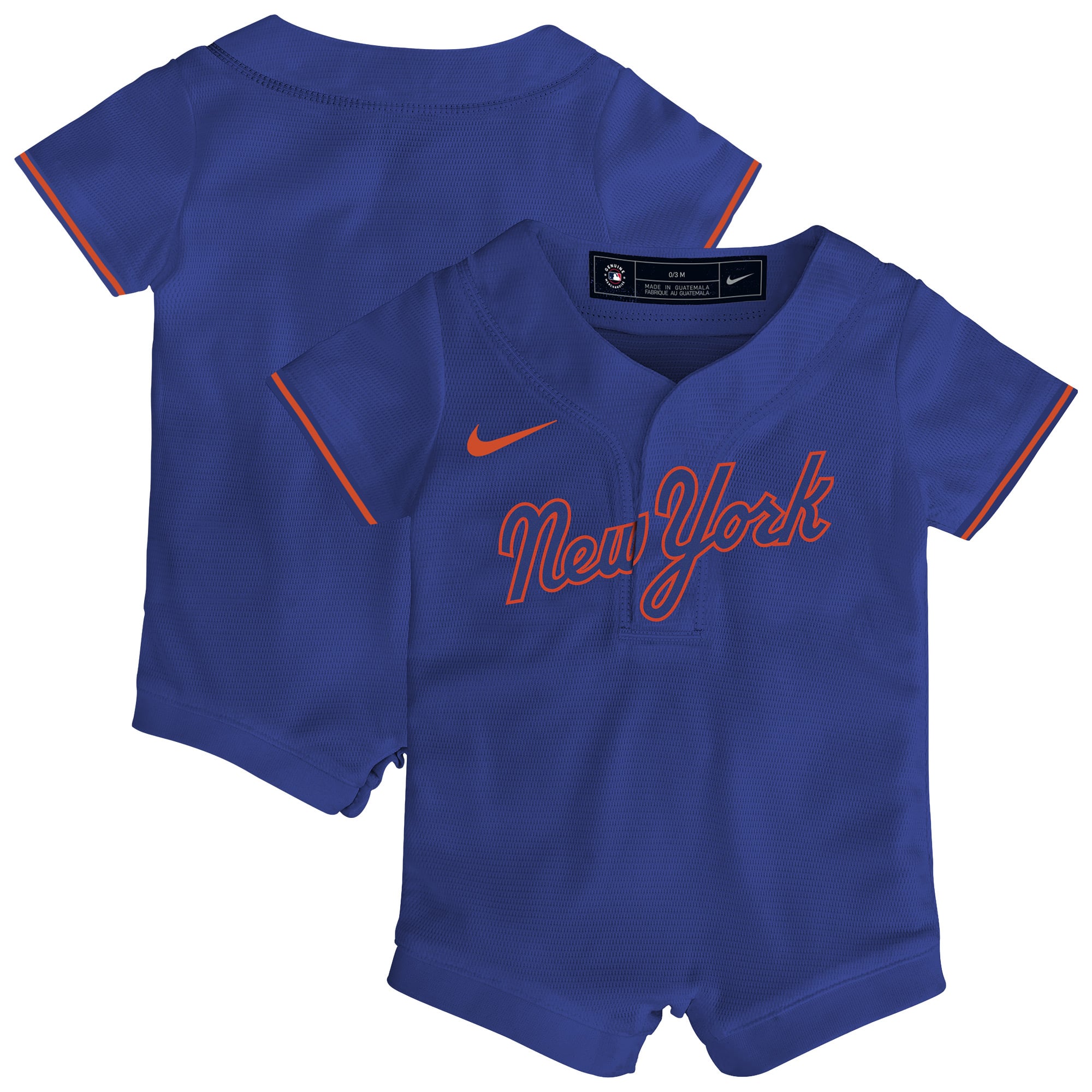 New York Mets Infant Home Romper Jersey - Royal