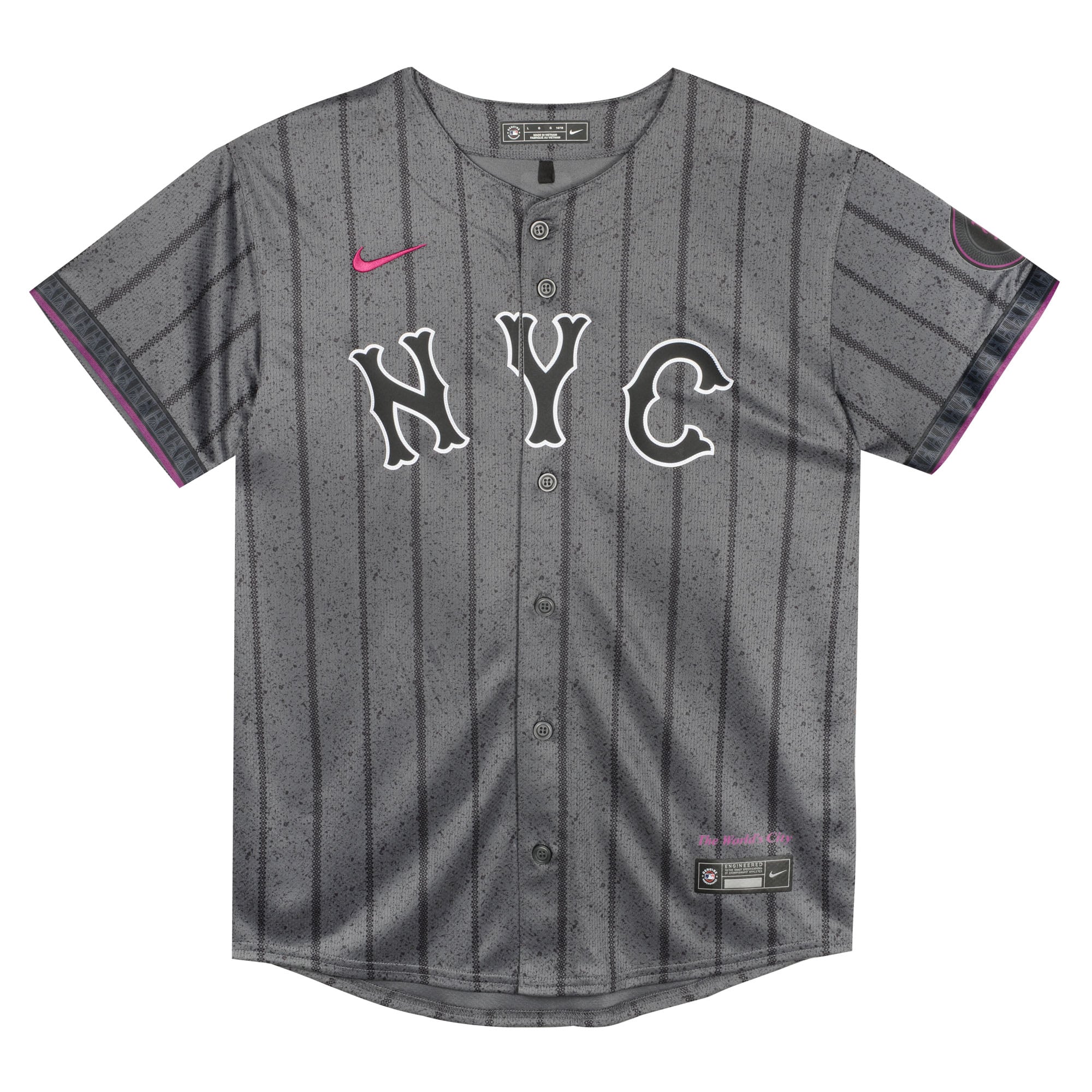 New York Mets Preschool City Connect Jersey - Gray - Image 3
