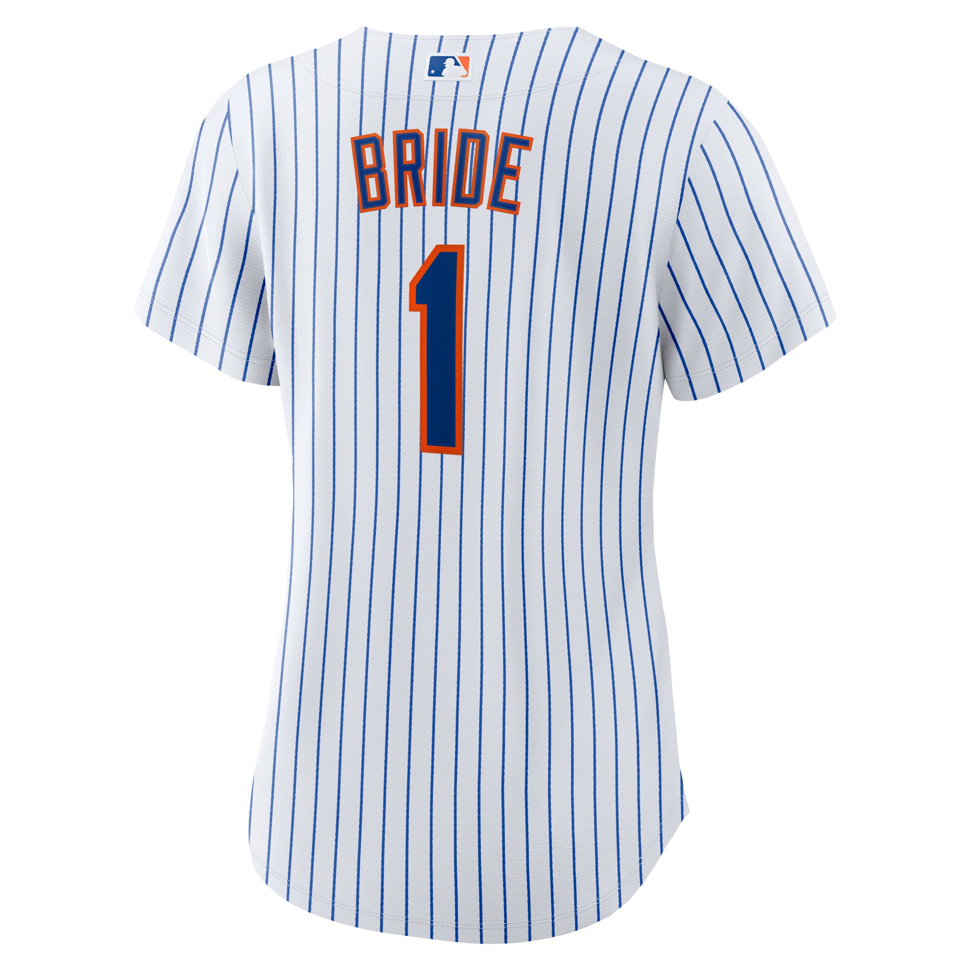New York Mets Women's #1 Bride Home Jersey - White - Image 4