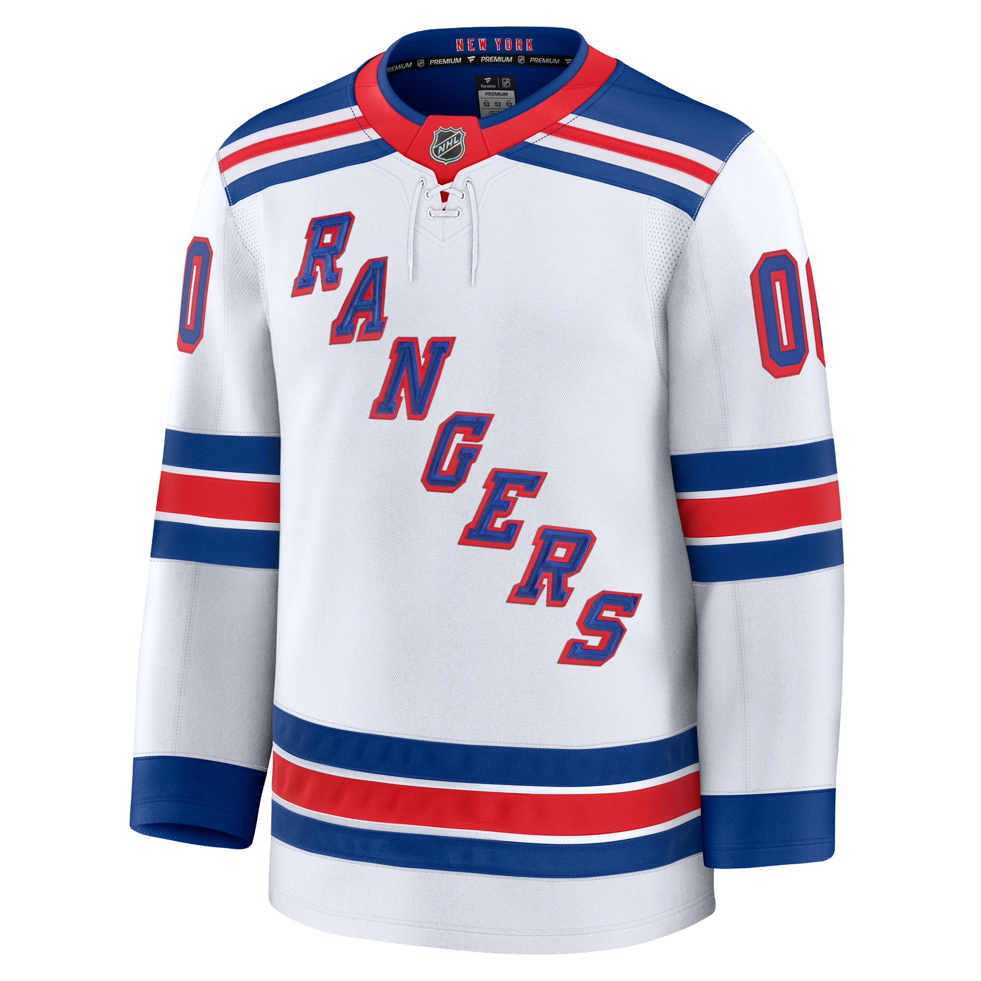 New York Rangers Centennial Premium Custom Jersey - White - Image 3