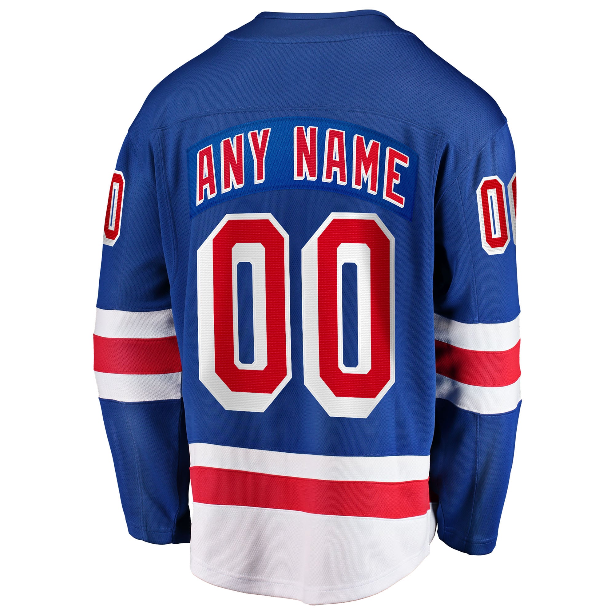 New York Rangers Home Breakaway Custom Jersey - Blue - Image 4