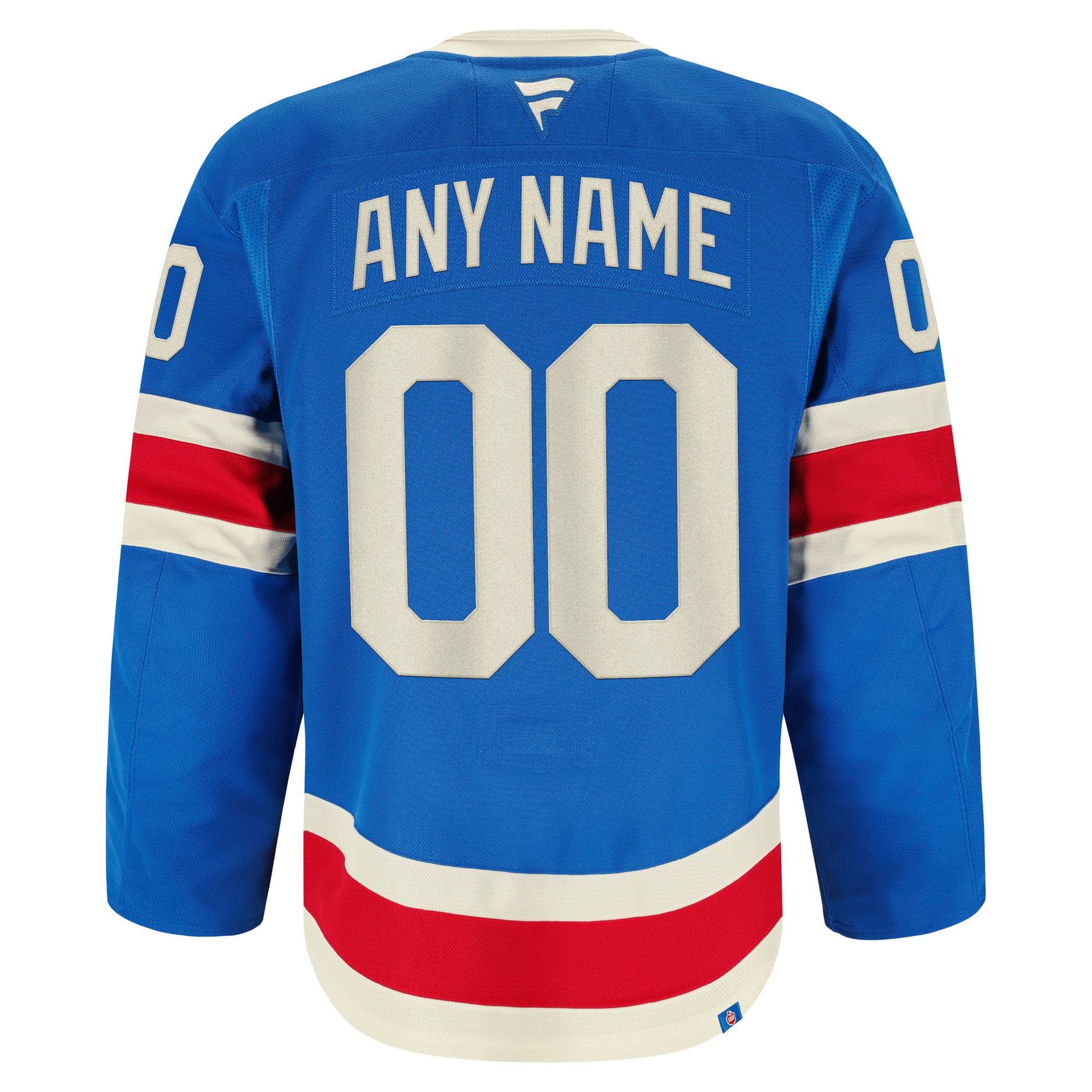 New York Rangers Home Pro Custom Jersey - Blue - Image 4