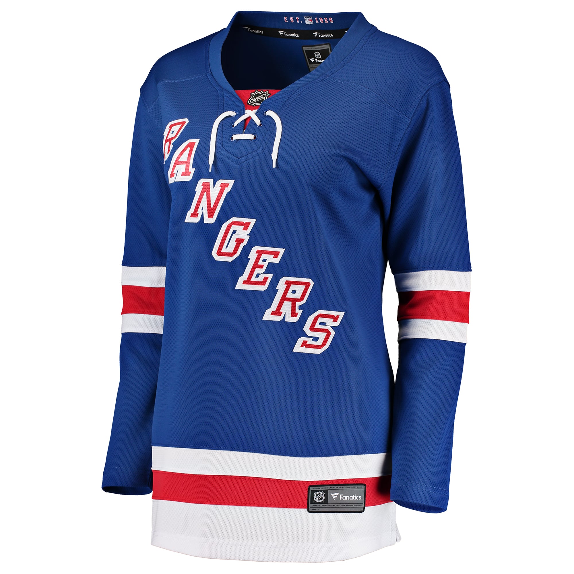 New York Rangers Women's Away Breakaway Jersey - Blue - Image 3