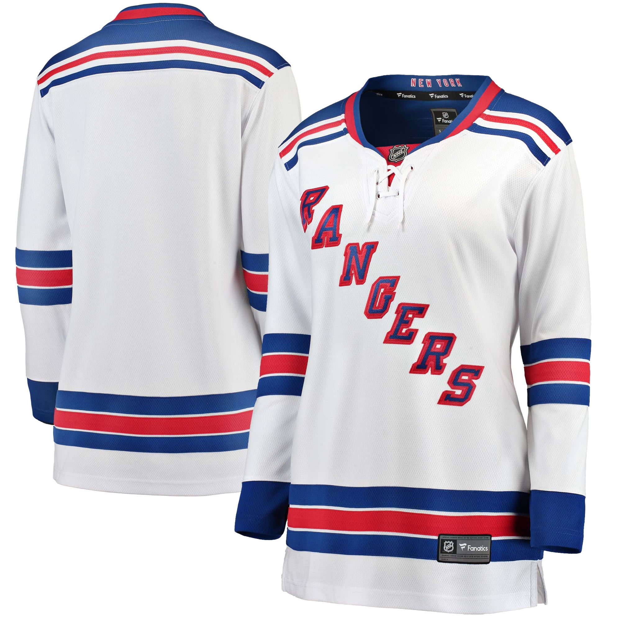 New York Rangers Women's Away Breakaway Jersey - White - Image 2