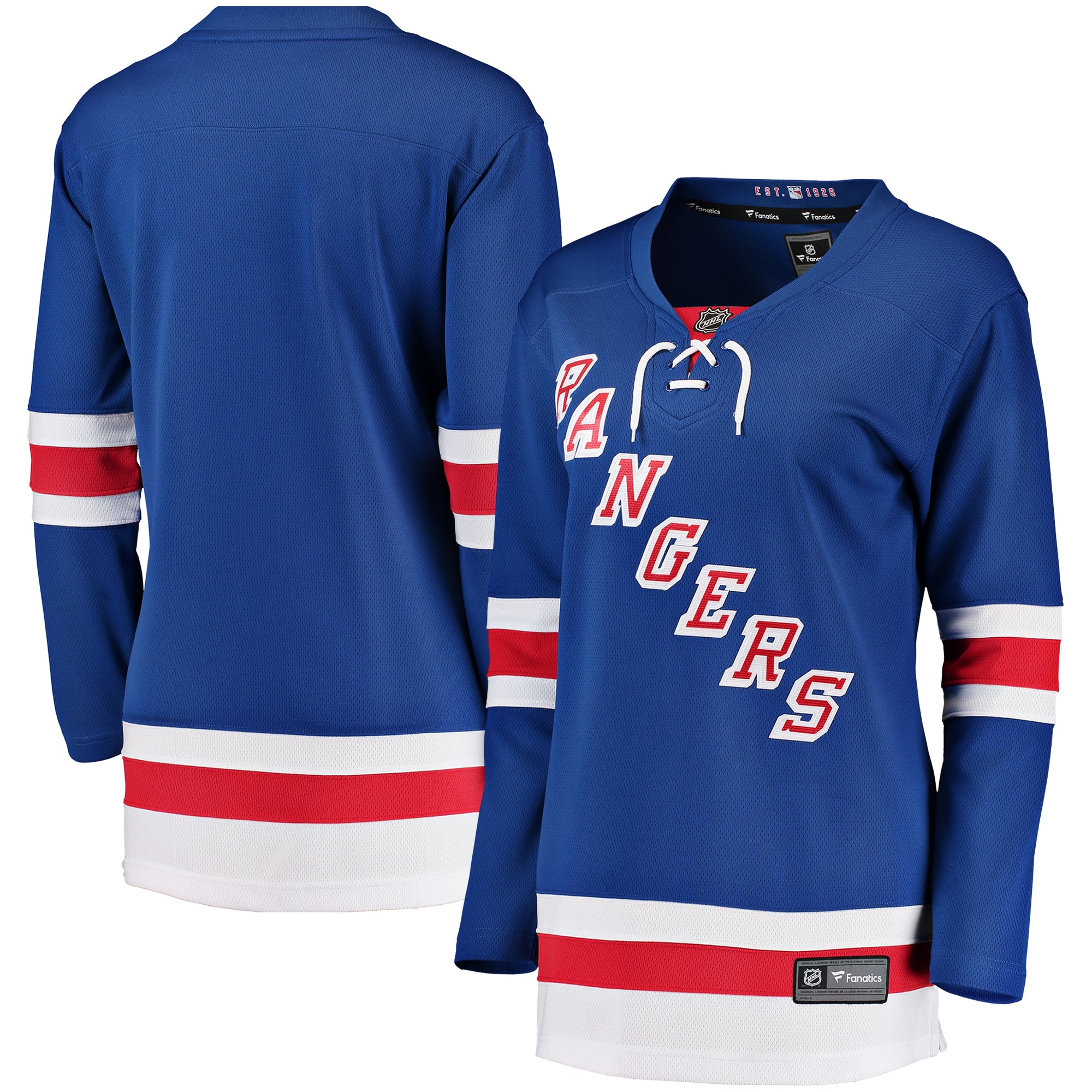 New York Rangers Women's Home Breakaway Jersey - Blue - Image 2