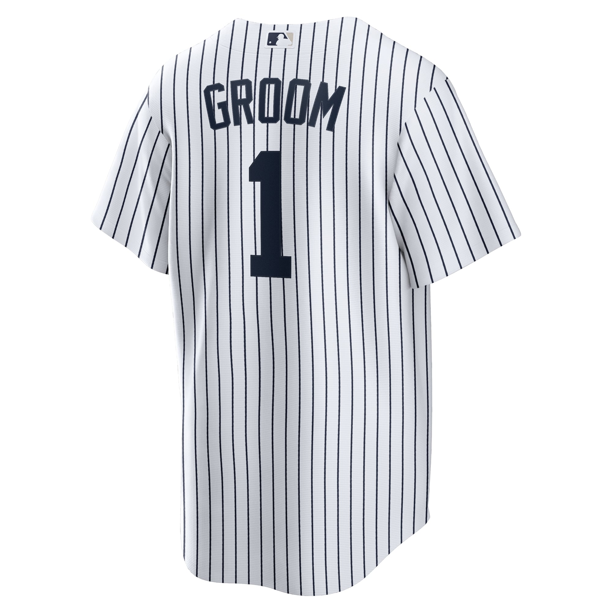 New York Yankees #1 Groom Home Jersey - White - Image 4