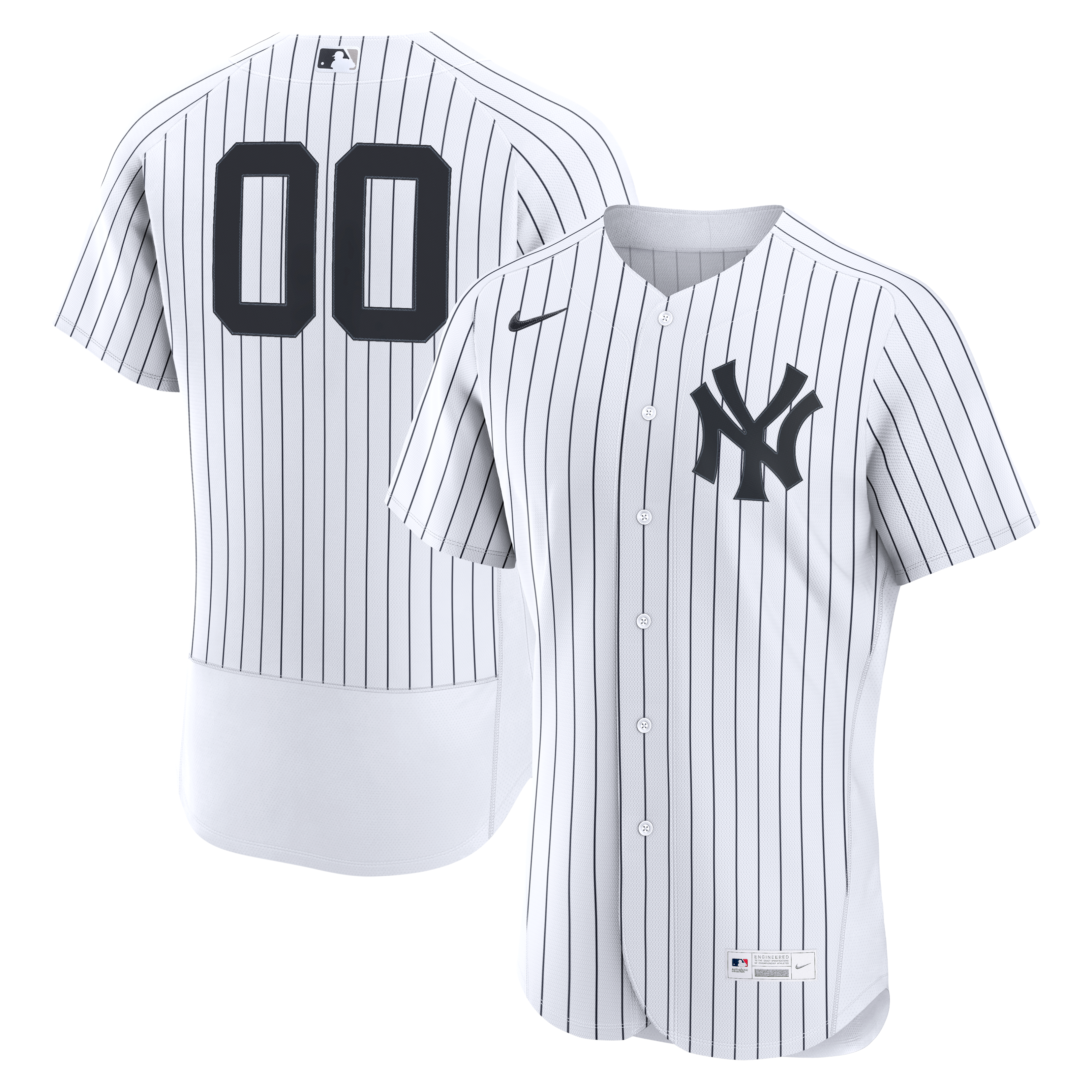 New York Yankees Home Custom Jersey - White