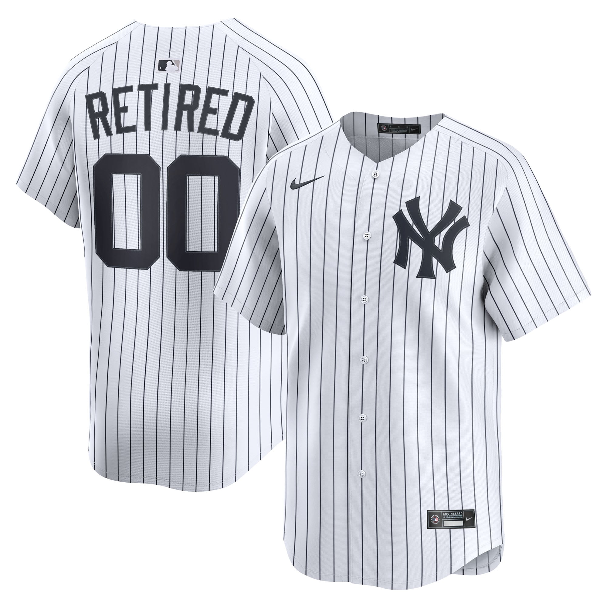 New York Yankees Home Limited Pick-A-Player Retired Roster Jersey - White - Image 2