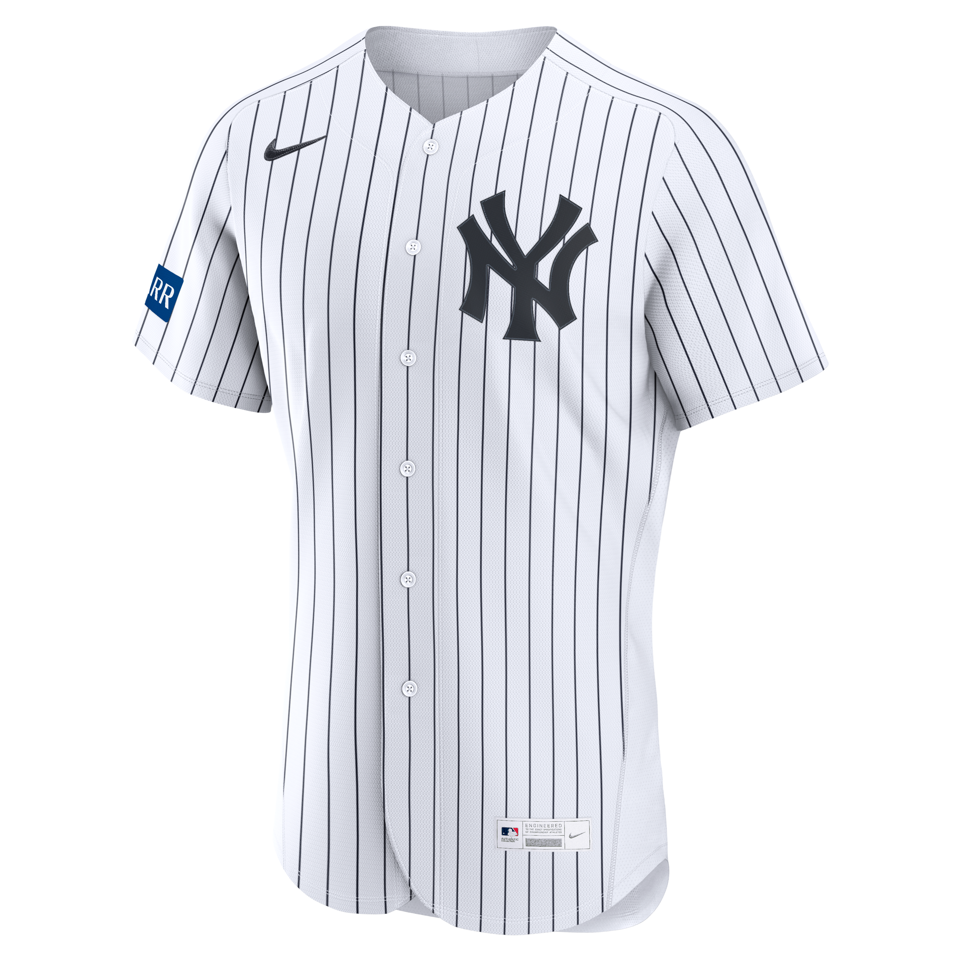 New York Yankees Home Sponsor Patch Jersey - White - Image 3