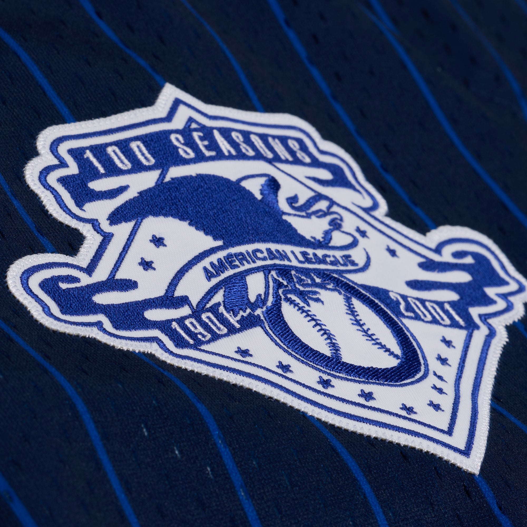 New York Yankees Jay-Z The Blueprint x Mesh Baseball Jersey - Navy - Image 9