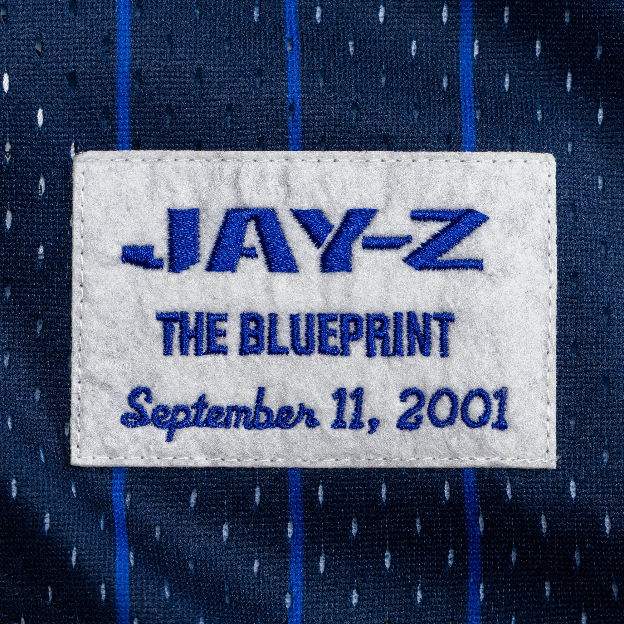 New York Yankees Jay-Z The Blueprint x Mesh Baseball Jersey - Navy - Image 16