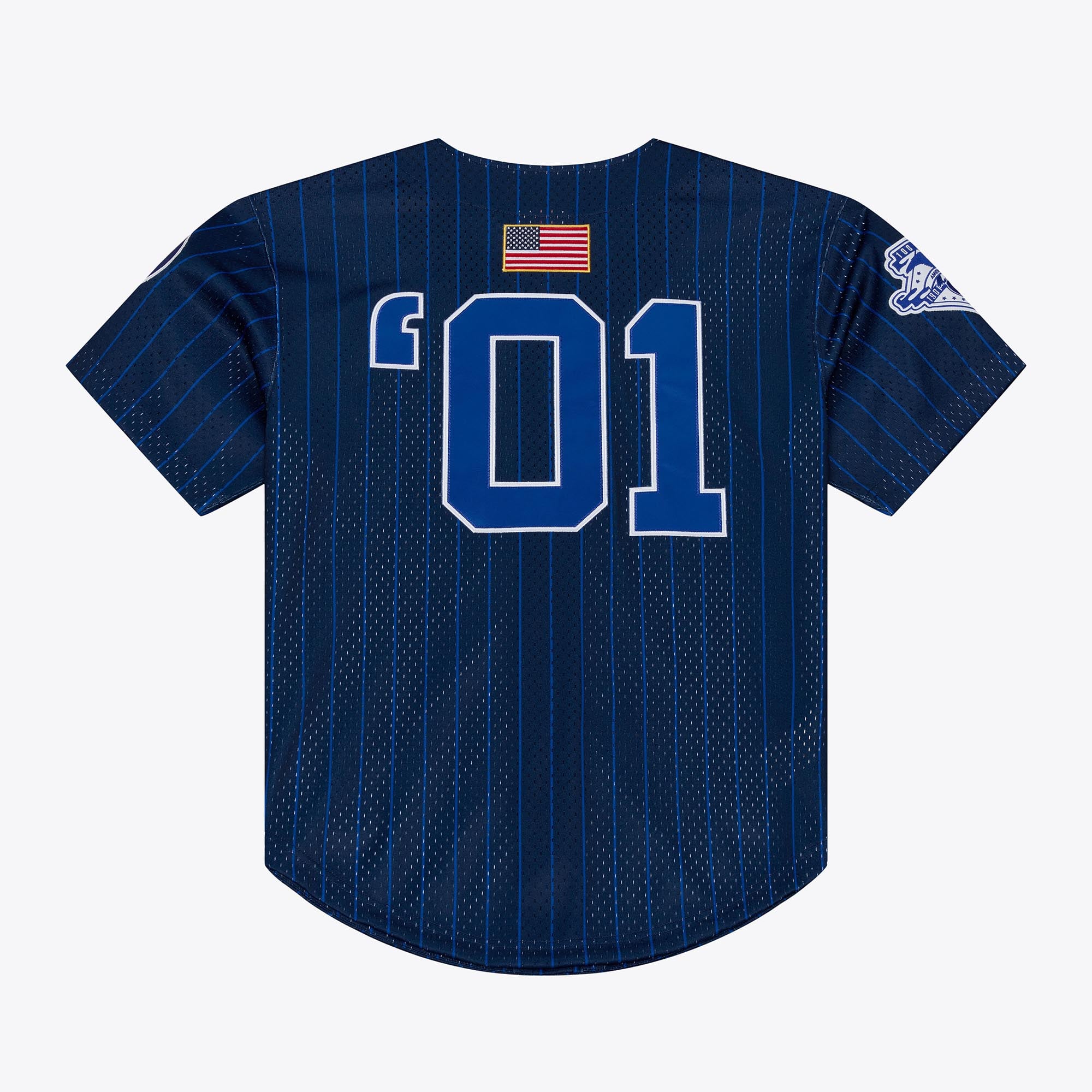 New York Yankees Jay-Z The Blueprint x Mesh Baseball Jersey - Navy - Image 3