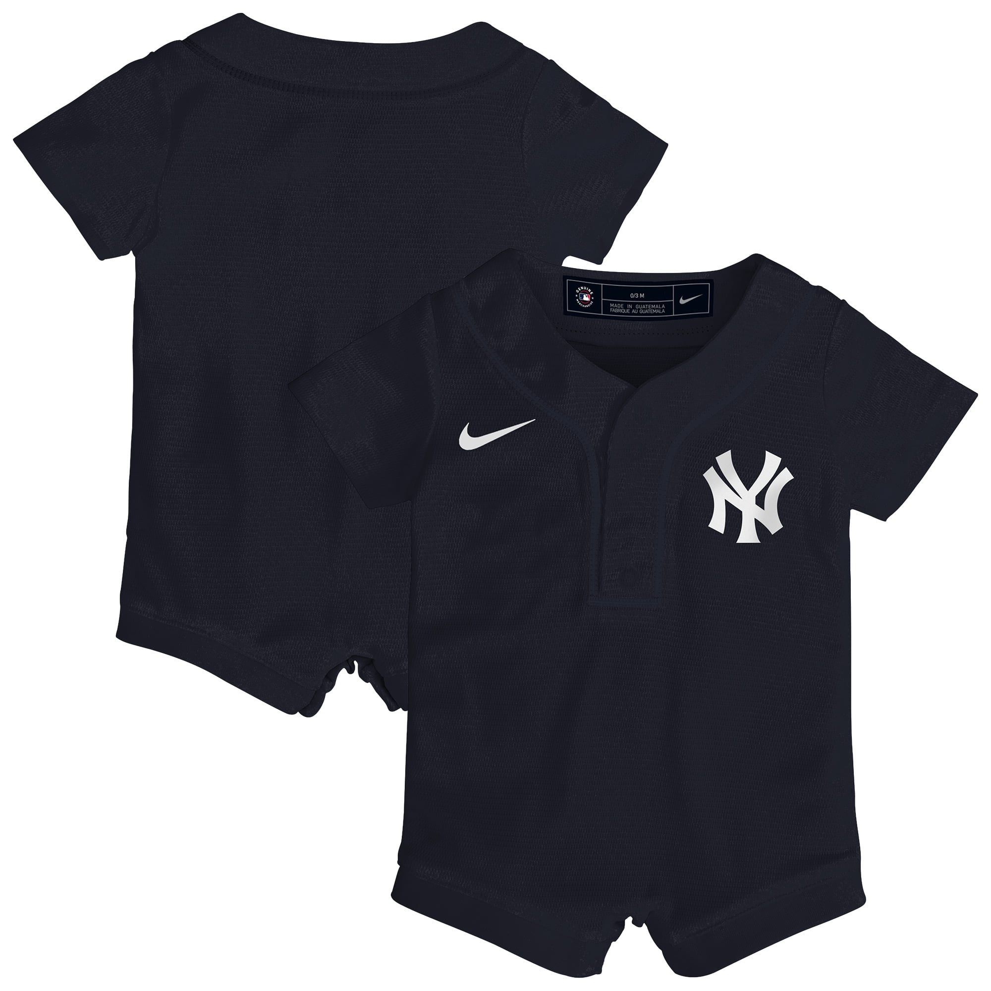 New York Yankees Newborn Alternate Romper Jersey - Navy