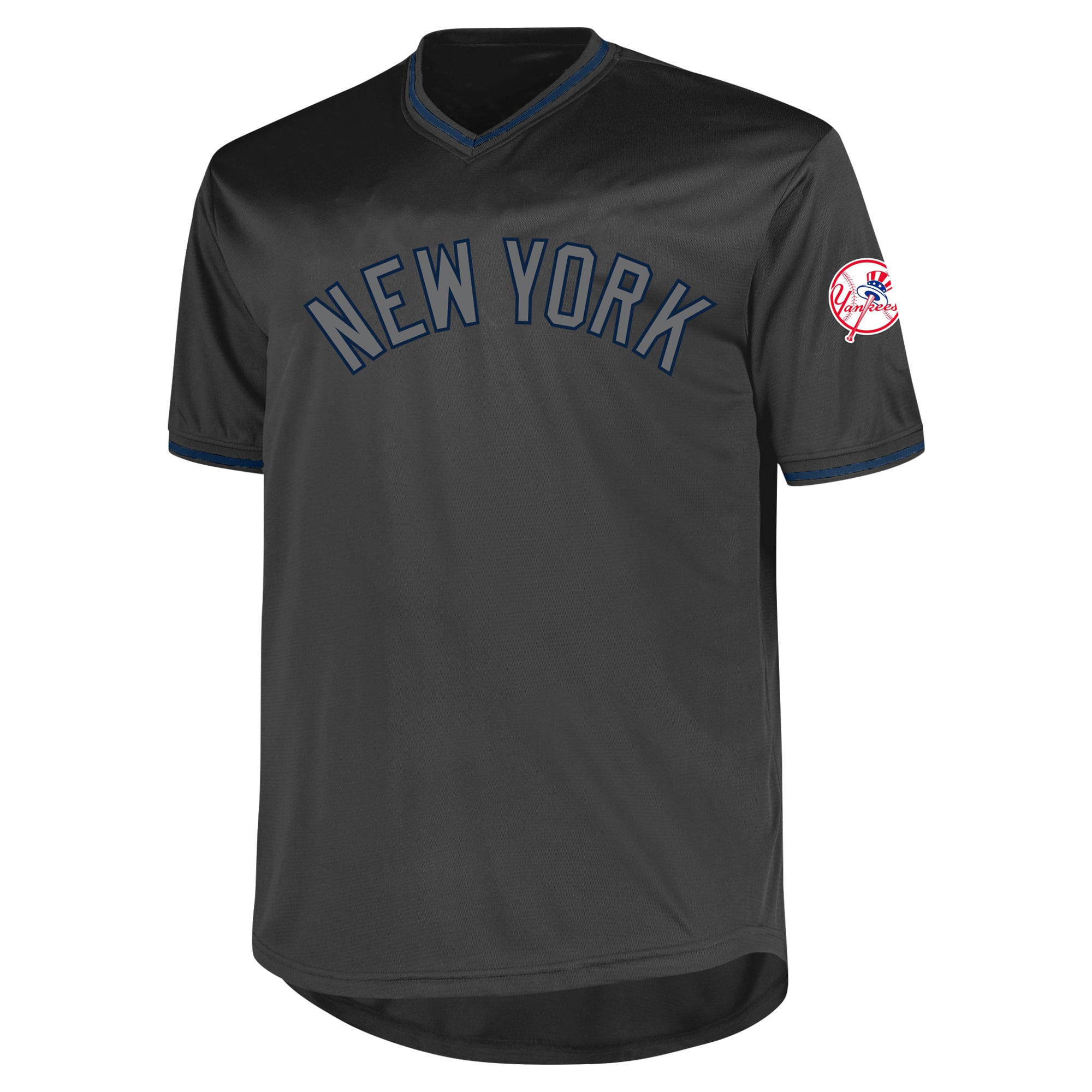 New York Yankees Profile Big & Tall Pop Fashion Jersey - Charcoal - Image 3