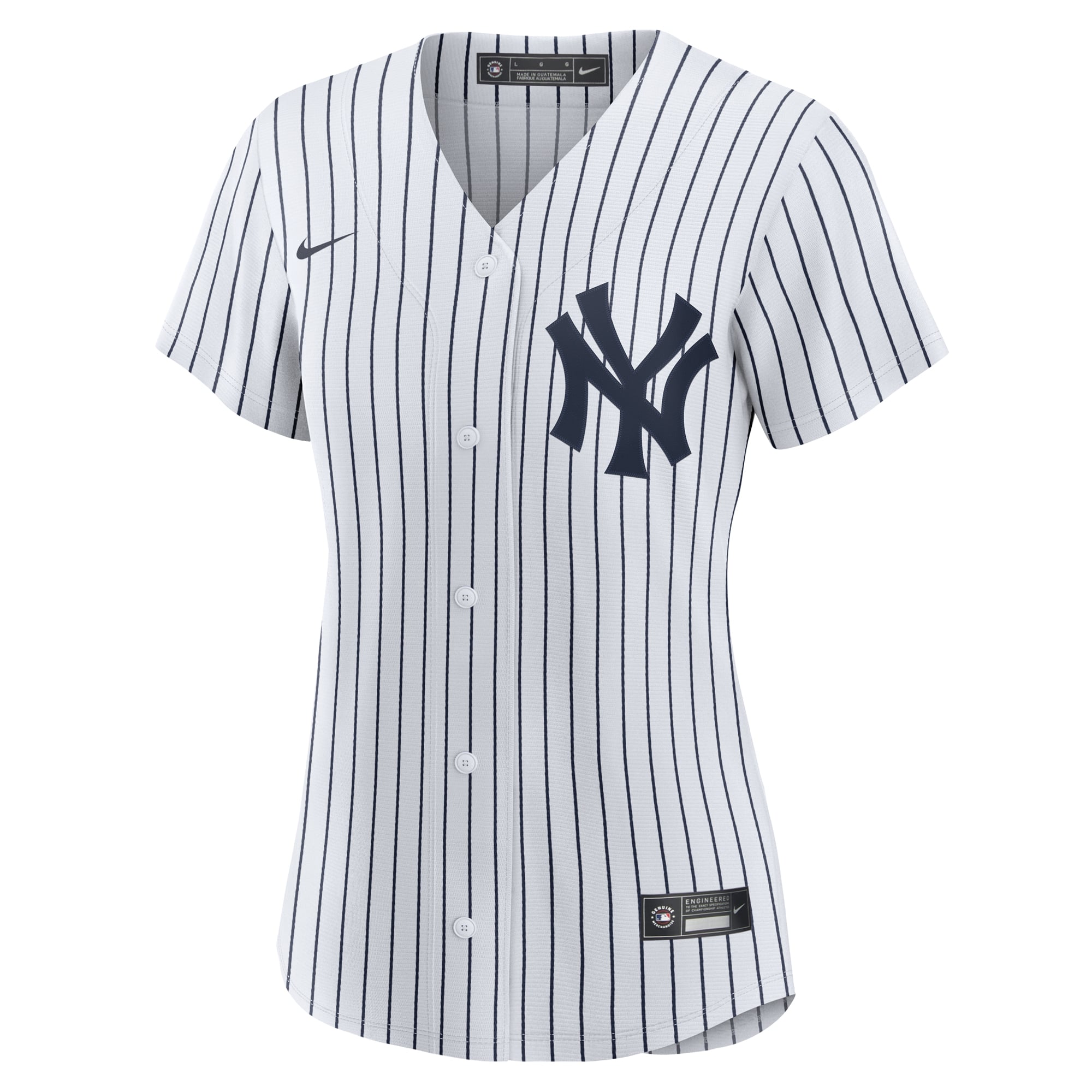 New York Yankees Women's #1 Bride Home Jersey - White - Image 3