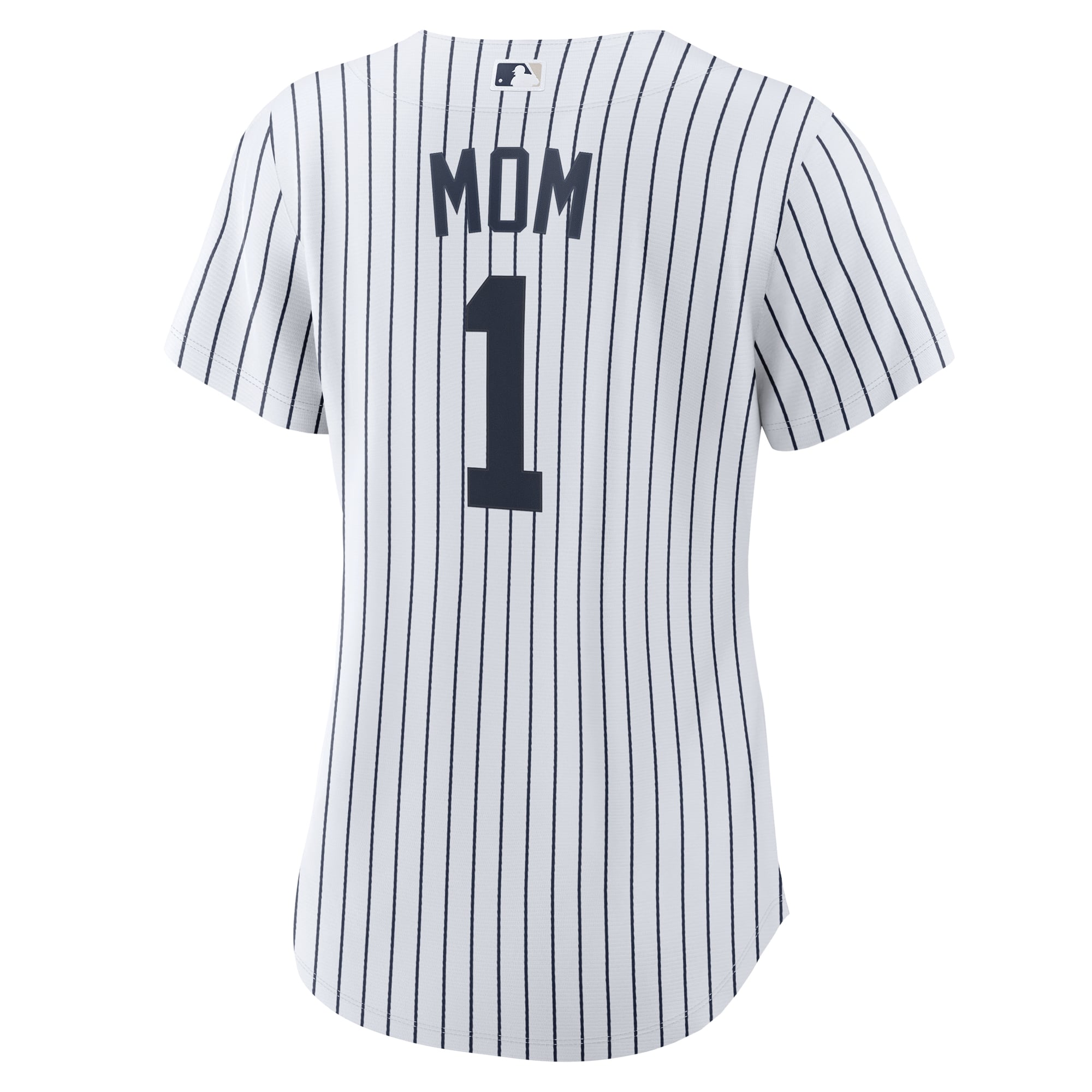 New York Yankees Women's #1 Mom Home Jersey - White - Image 4
