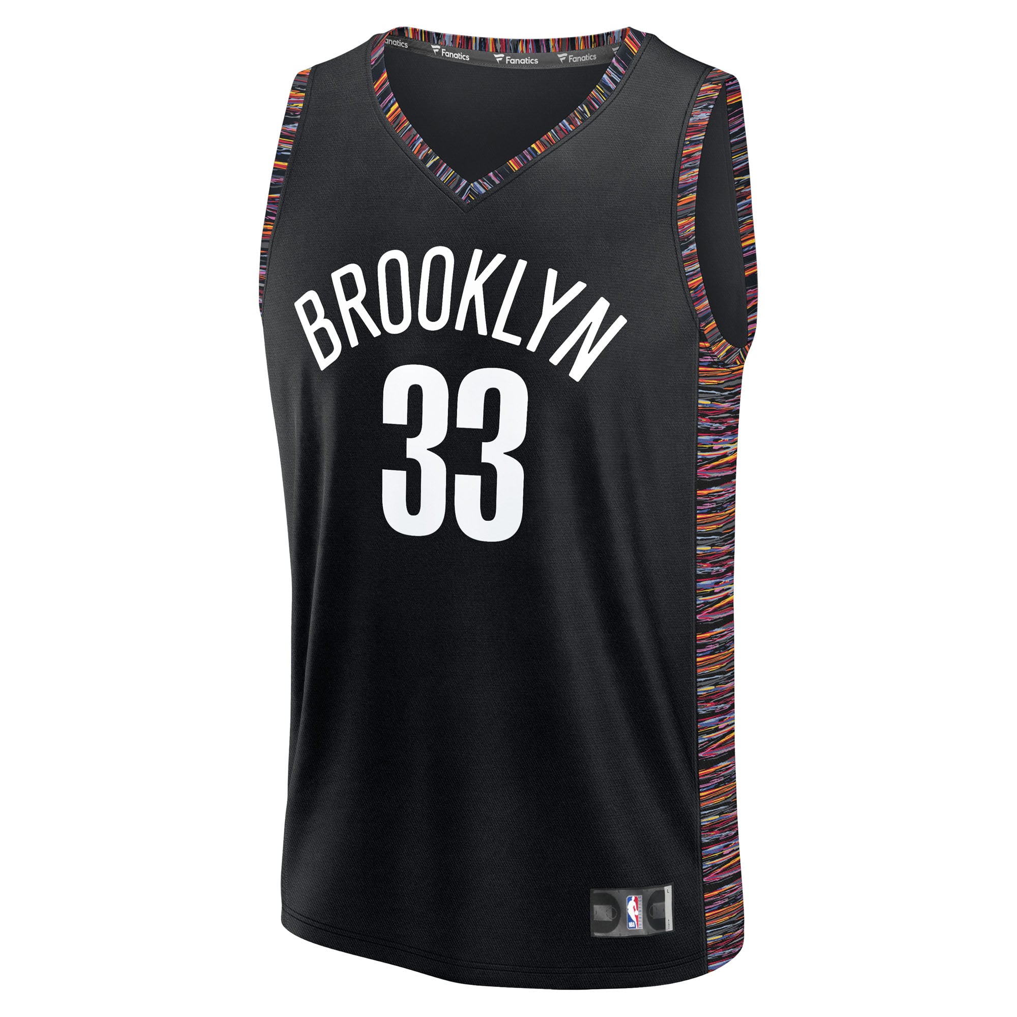 Nic Claxton Brooklyn Nets Youth Fast Break Jersey - City Edition - Black - Image 3