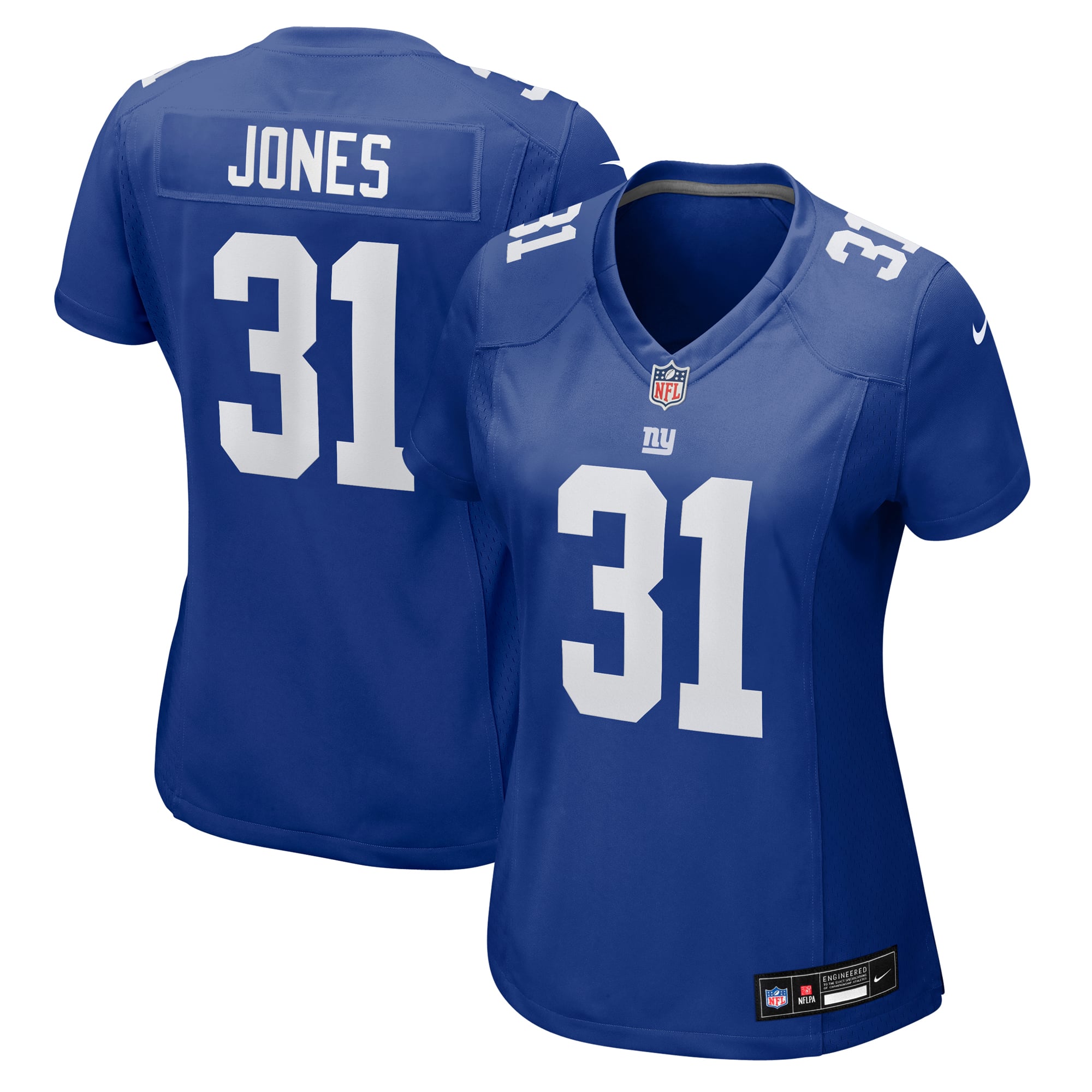 Nic Jones New York Giants Women's Team Game Jersey - Royal - Image 2