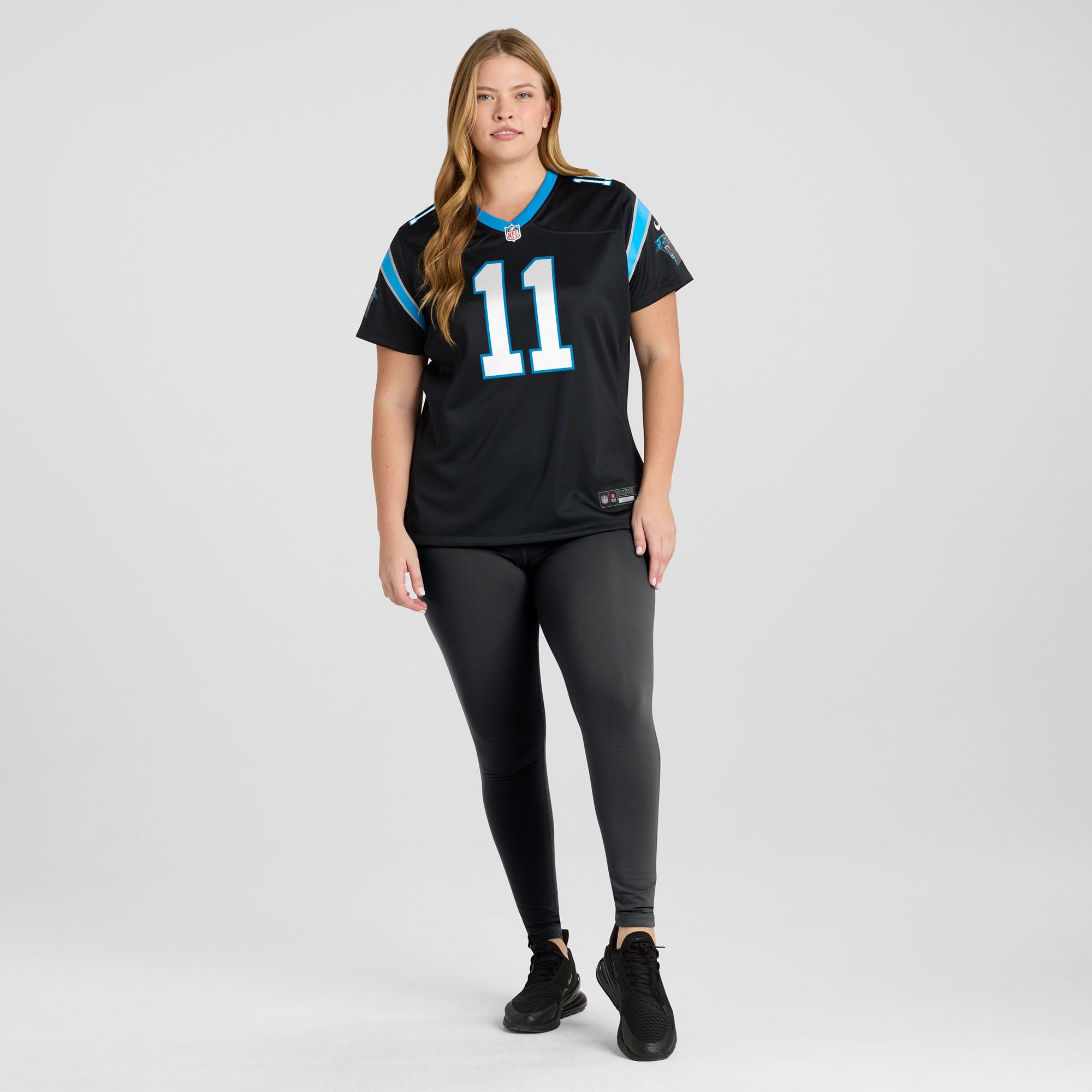 Nic Scourton Carolina Panthers Women's Team Game Jersey - Black - Image 7