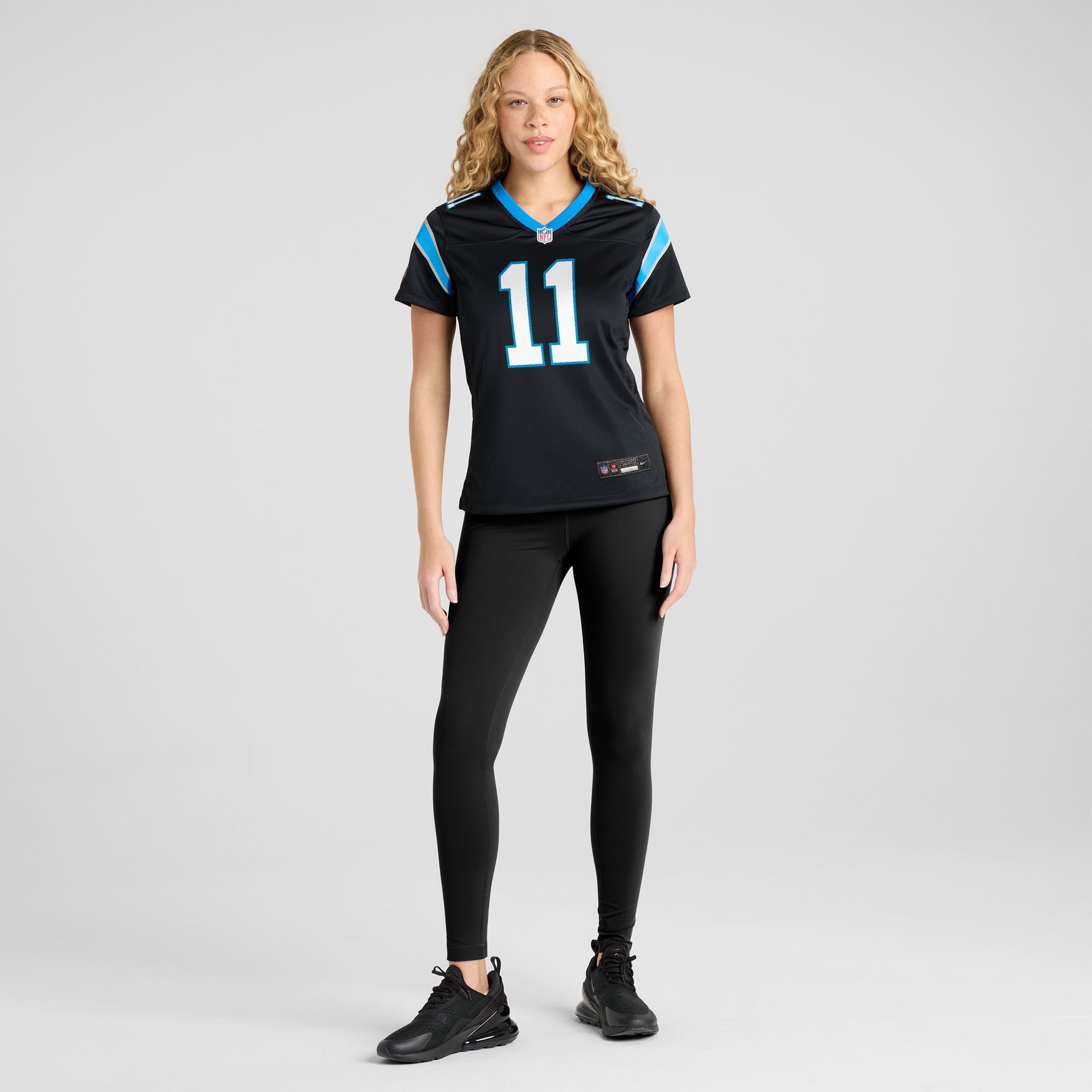 Nic Scourton Carolina Panthers Women's Team Game Jersey - Black - Image 5