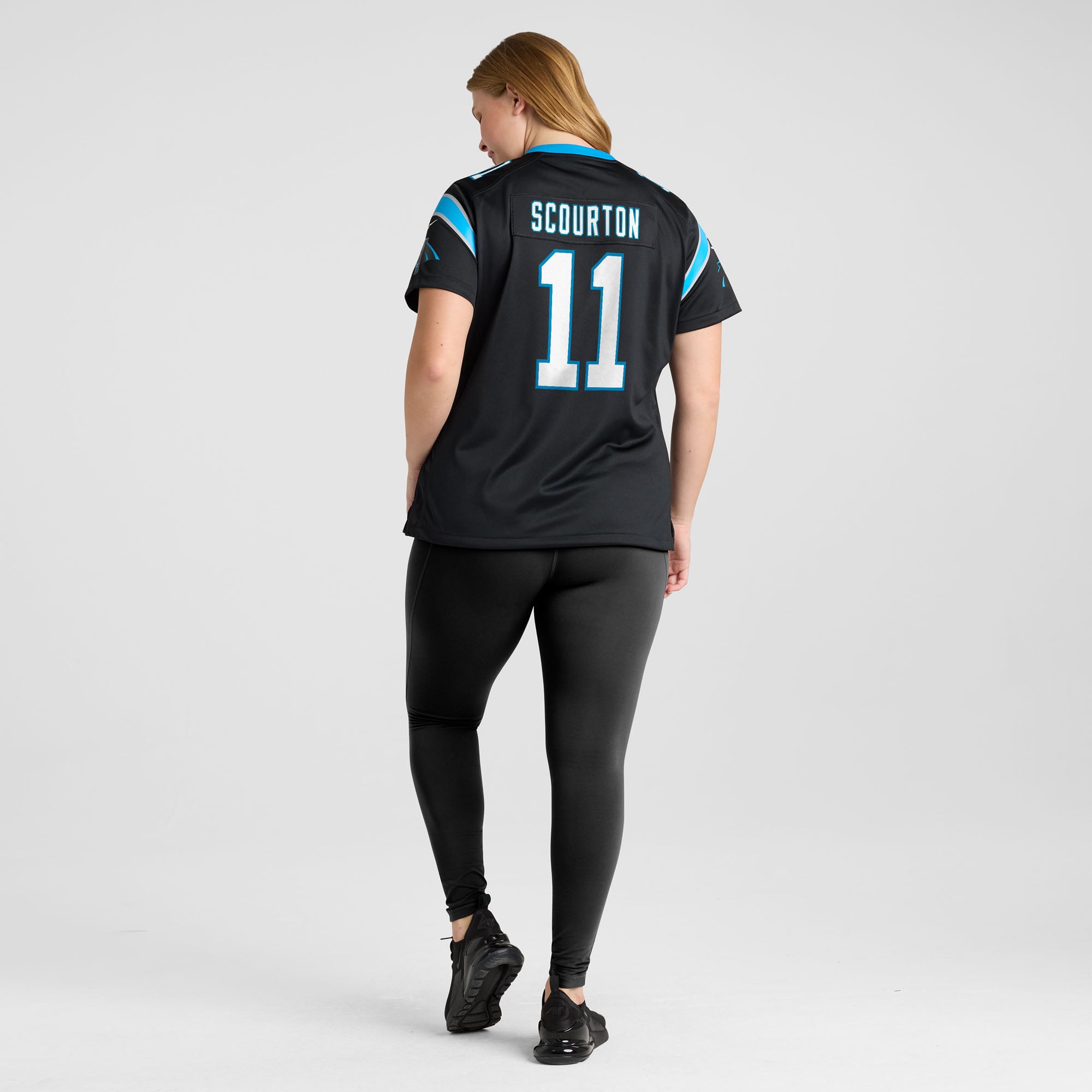 Nic Scourton Carolina Panthers Women's Team Game Jersey - Black - Image 8