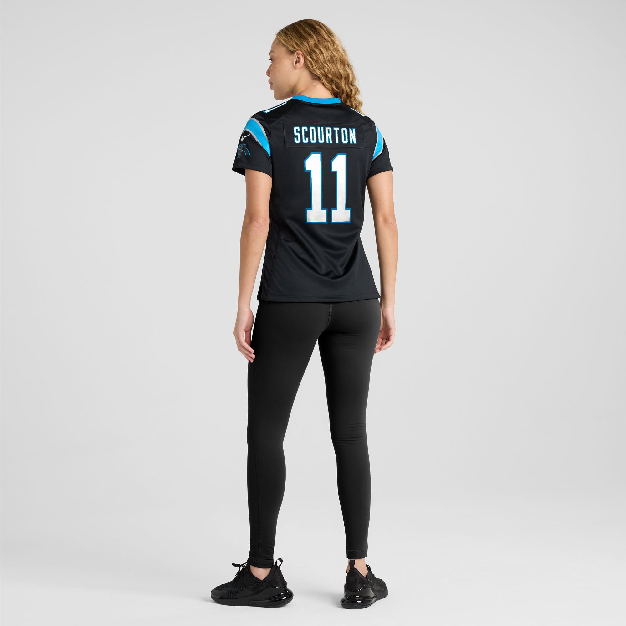 Nic Scourton Carolina Panthers Women's Team Game Jersey - Black - Image 6