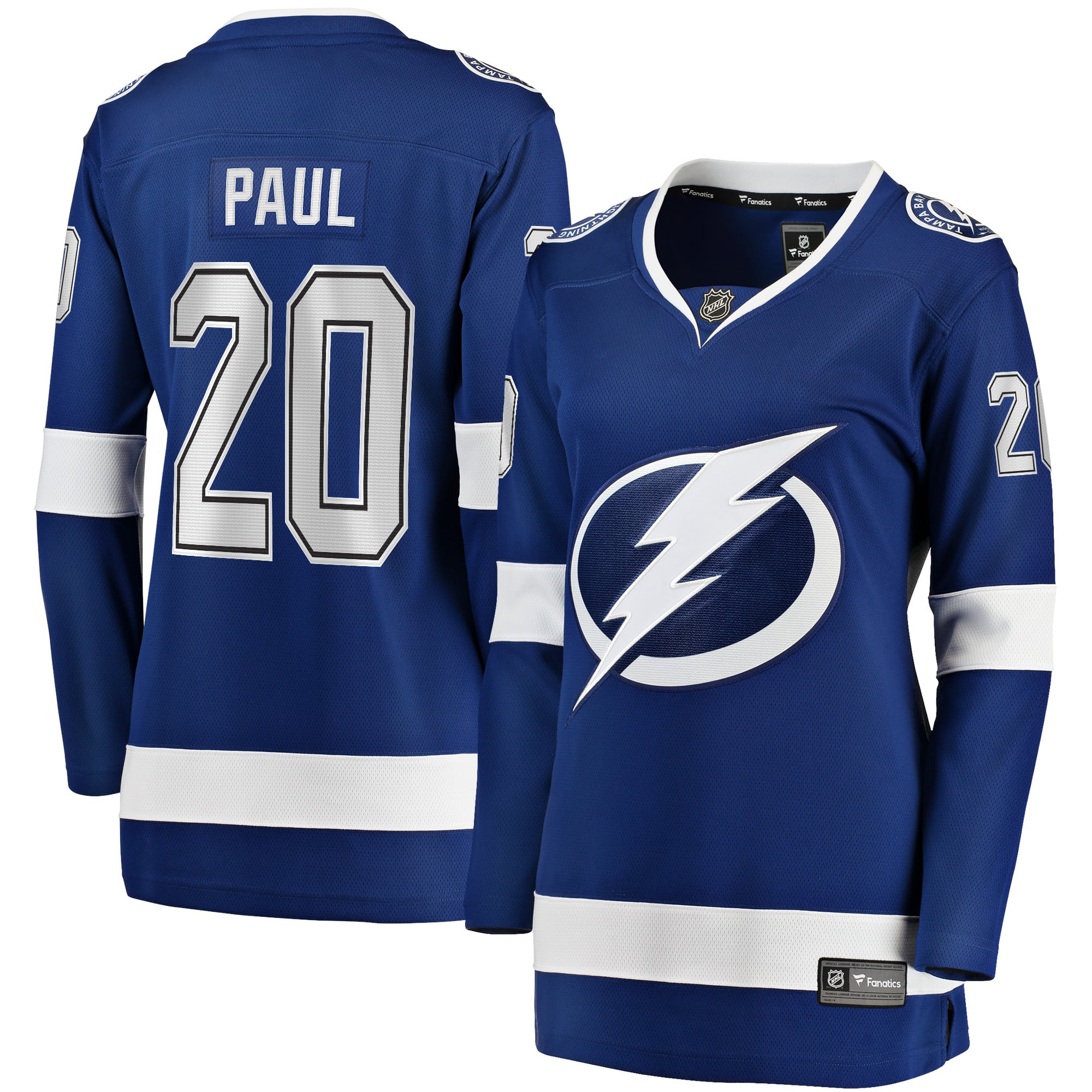 Nicholas Paul Tampa Bay Lightning Women's Home Breakaway Player Jersey - Blue - Image 2