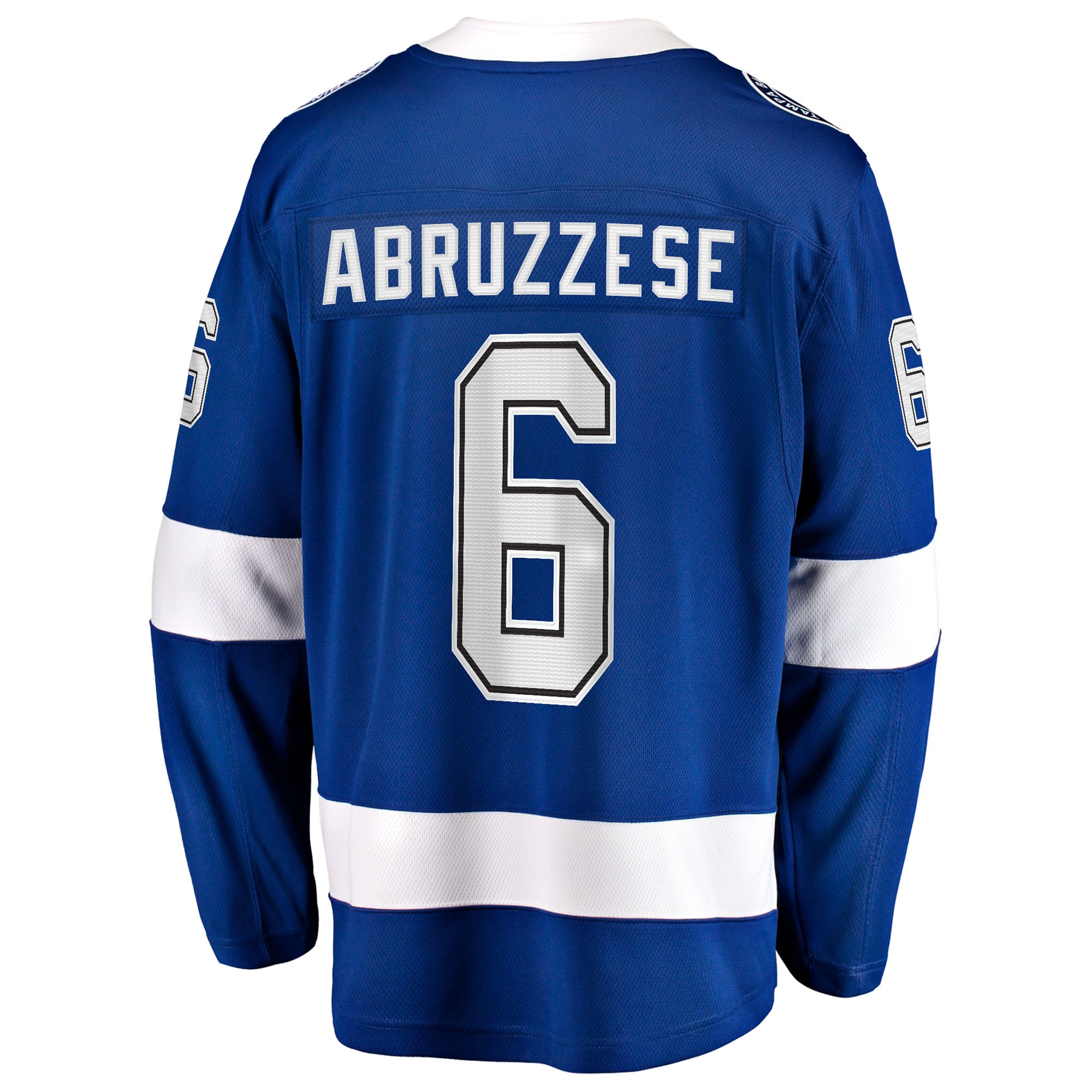 Nick Abruzzese Tampa Bay Lightning Home Breakaway Jersey - Blue - Image 4